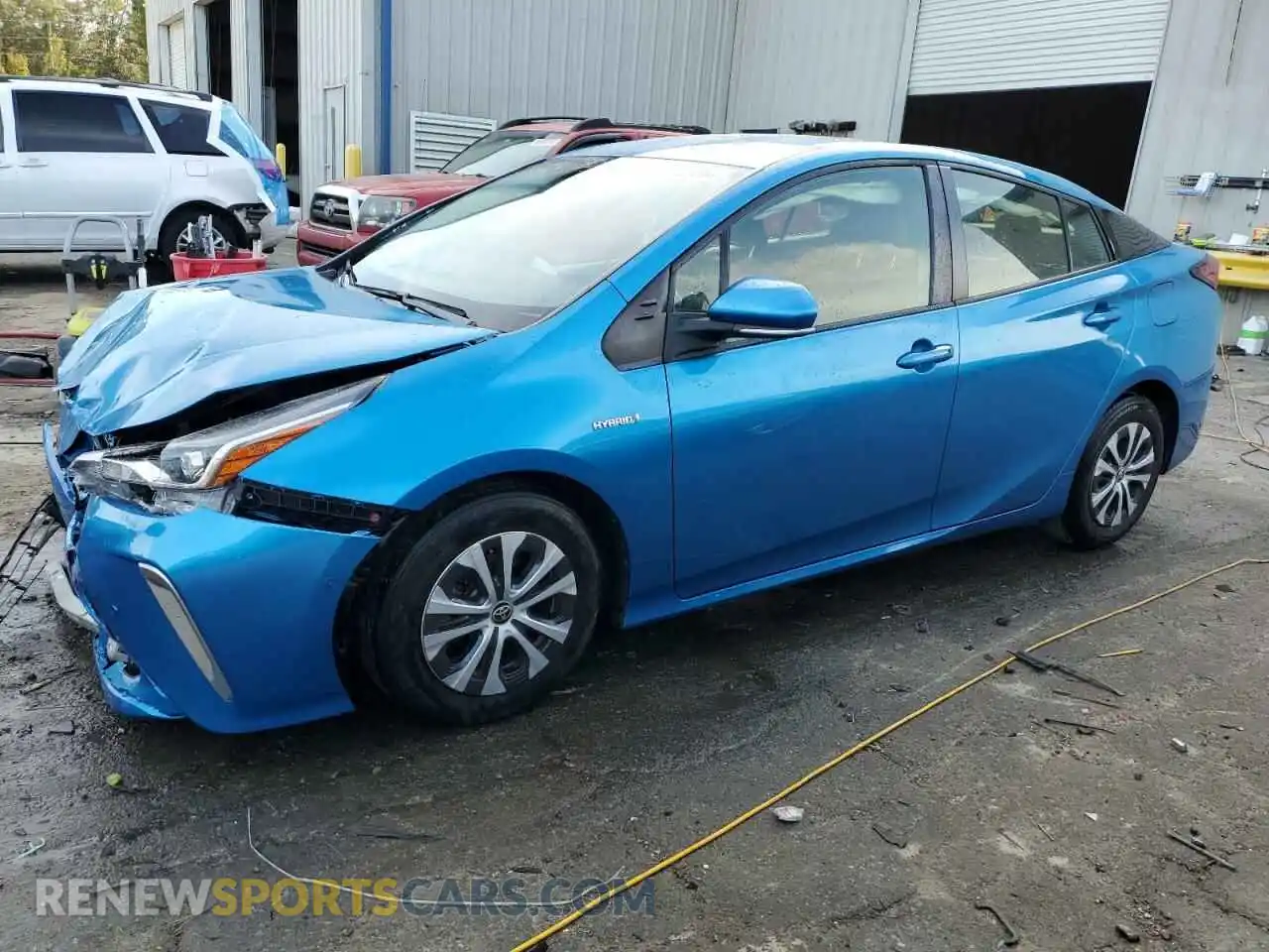 1 Photograph of a damaged car JTDL9MFU9M3024810 TOYOTA PRIUS 2021