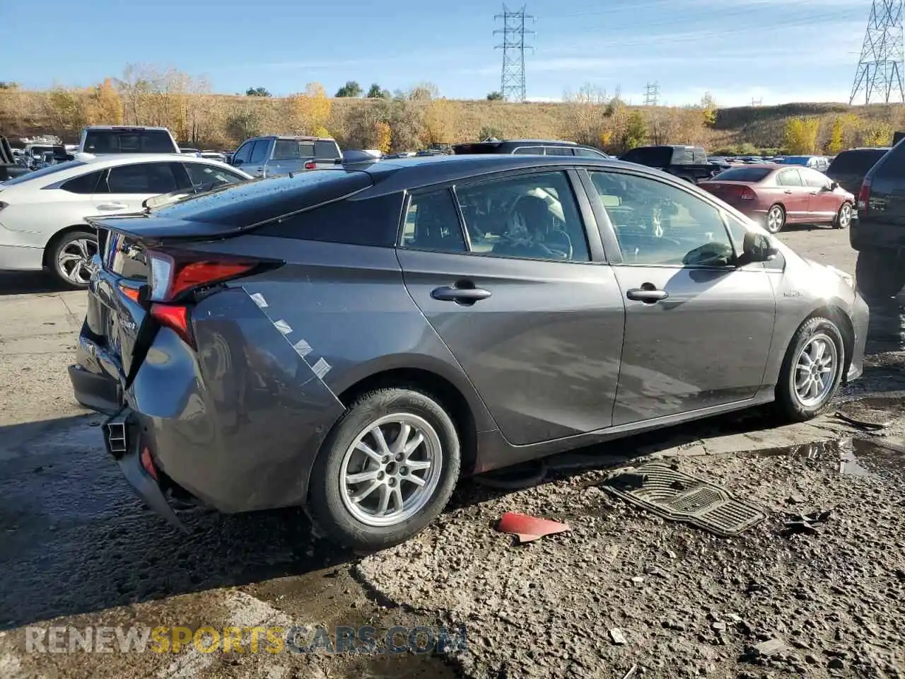 3 Photograph of a damaged car JTDL9MFU9M3027061 TOYOTA PRIUS 2021