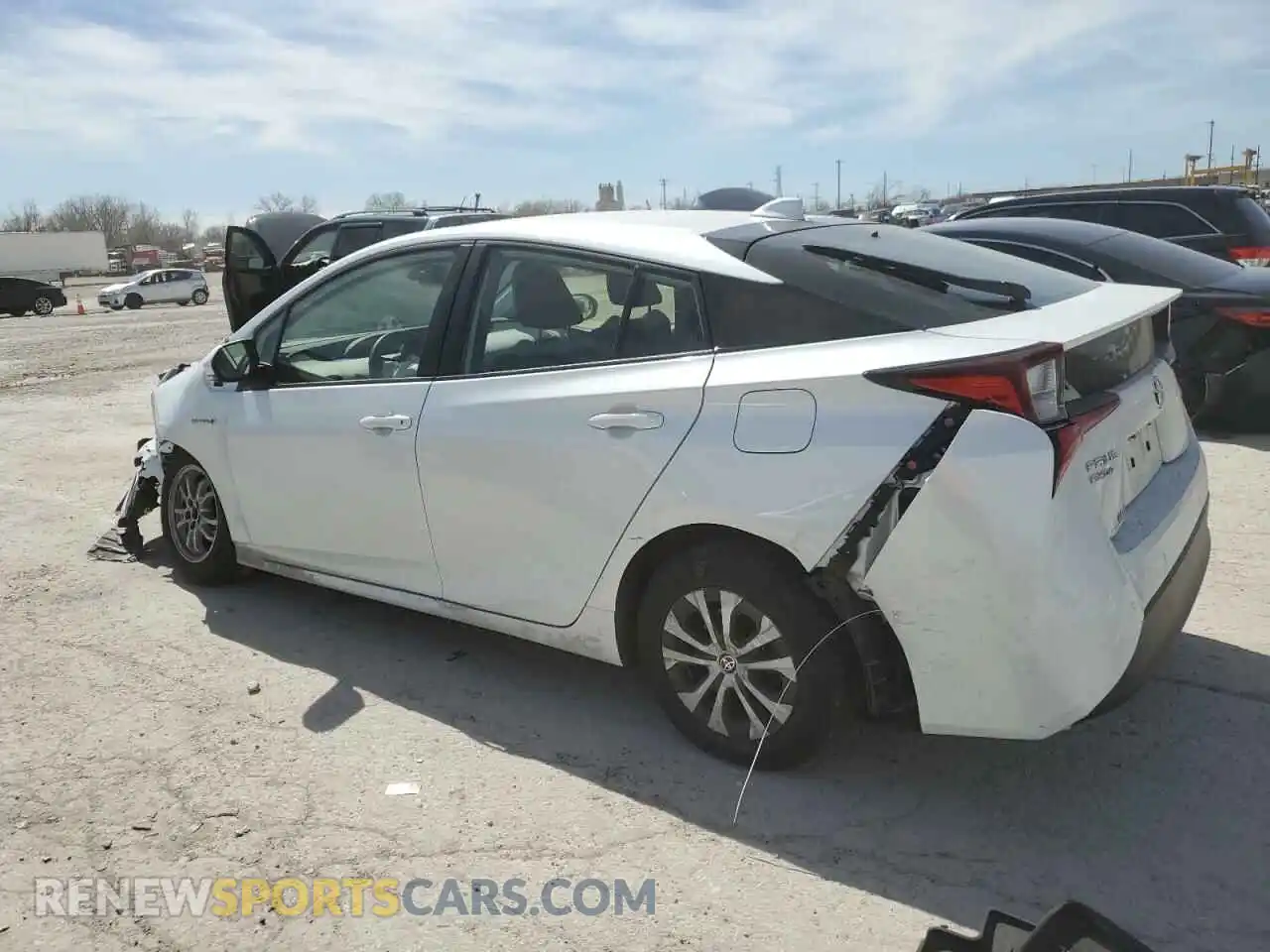 2 Фотография поврежденного автомобиля JTDL9MFUXM3024380 TOYOTA PRIUS 2021