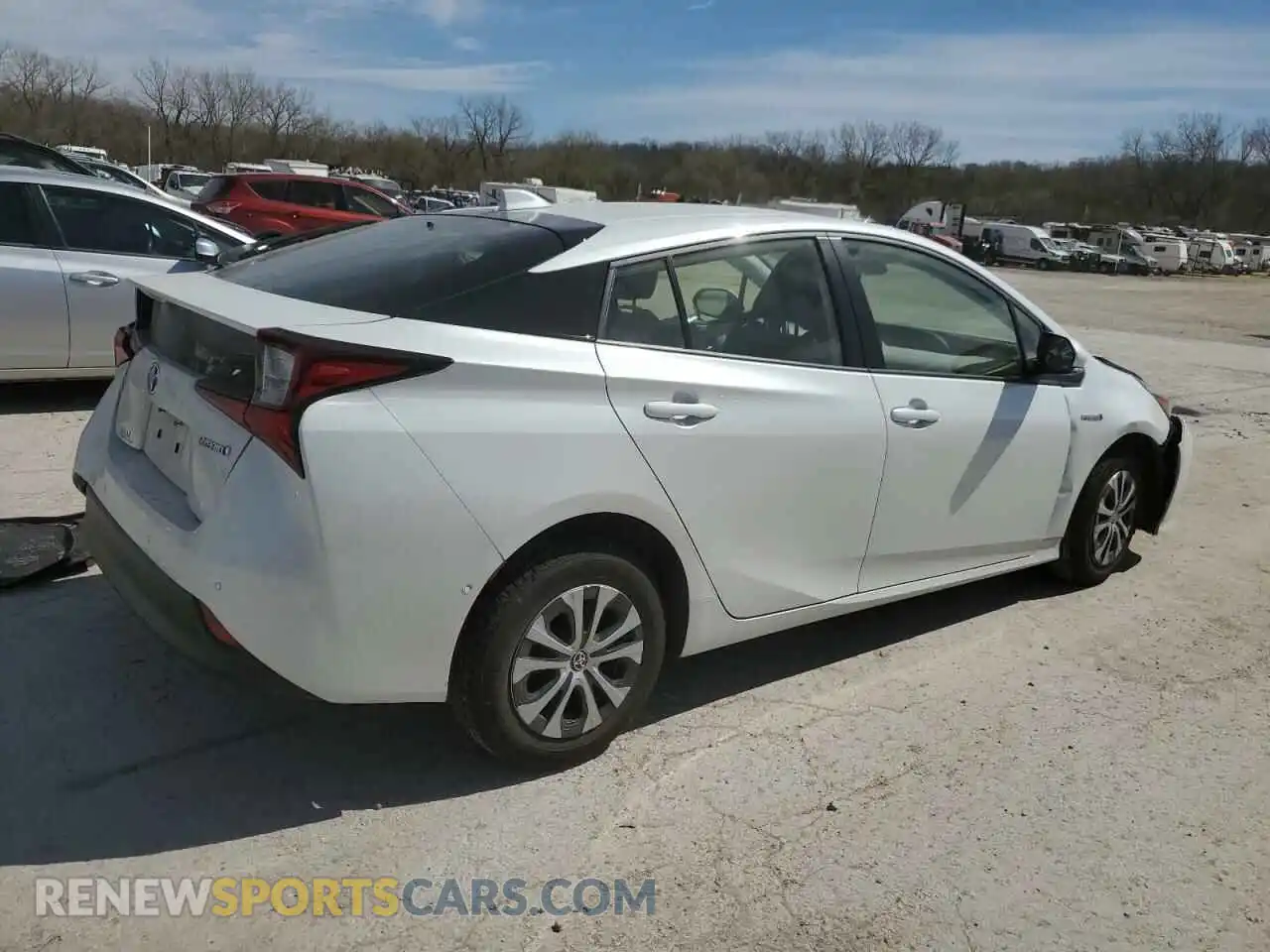 3 Фотография поврежденного автомобиля JTDL9MFUXM3024380 TOYOTA PRIUS 2021