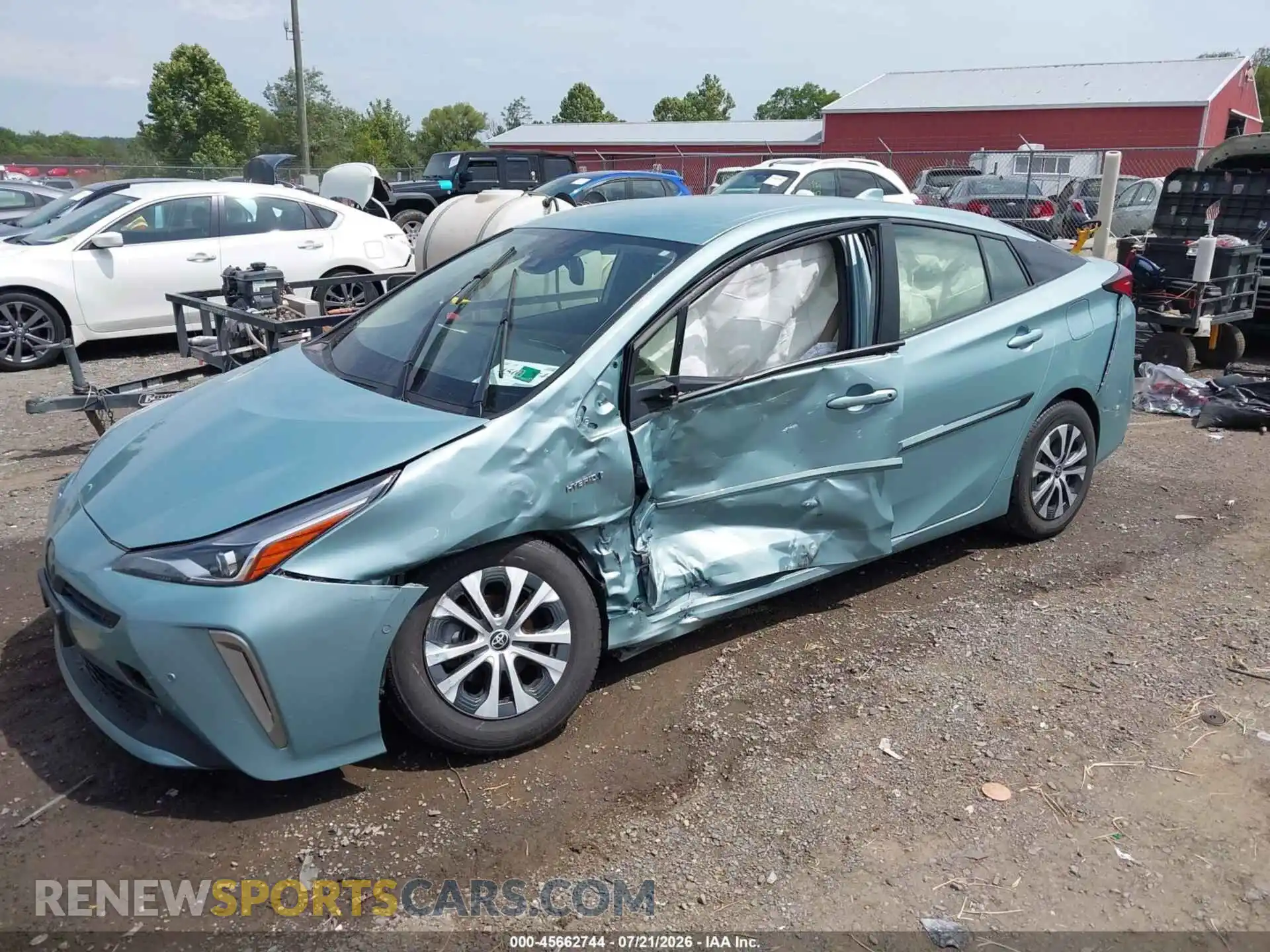 2 Photograph of a damaged car JTDL9MFUXM3024511 TOYOTA PRIUS 2021