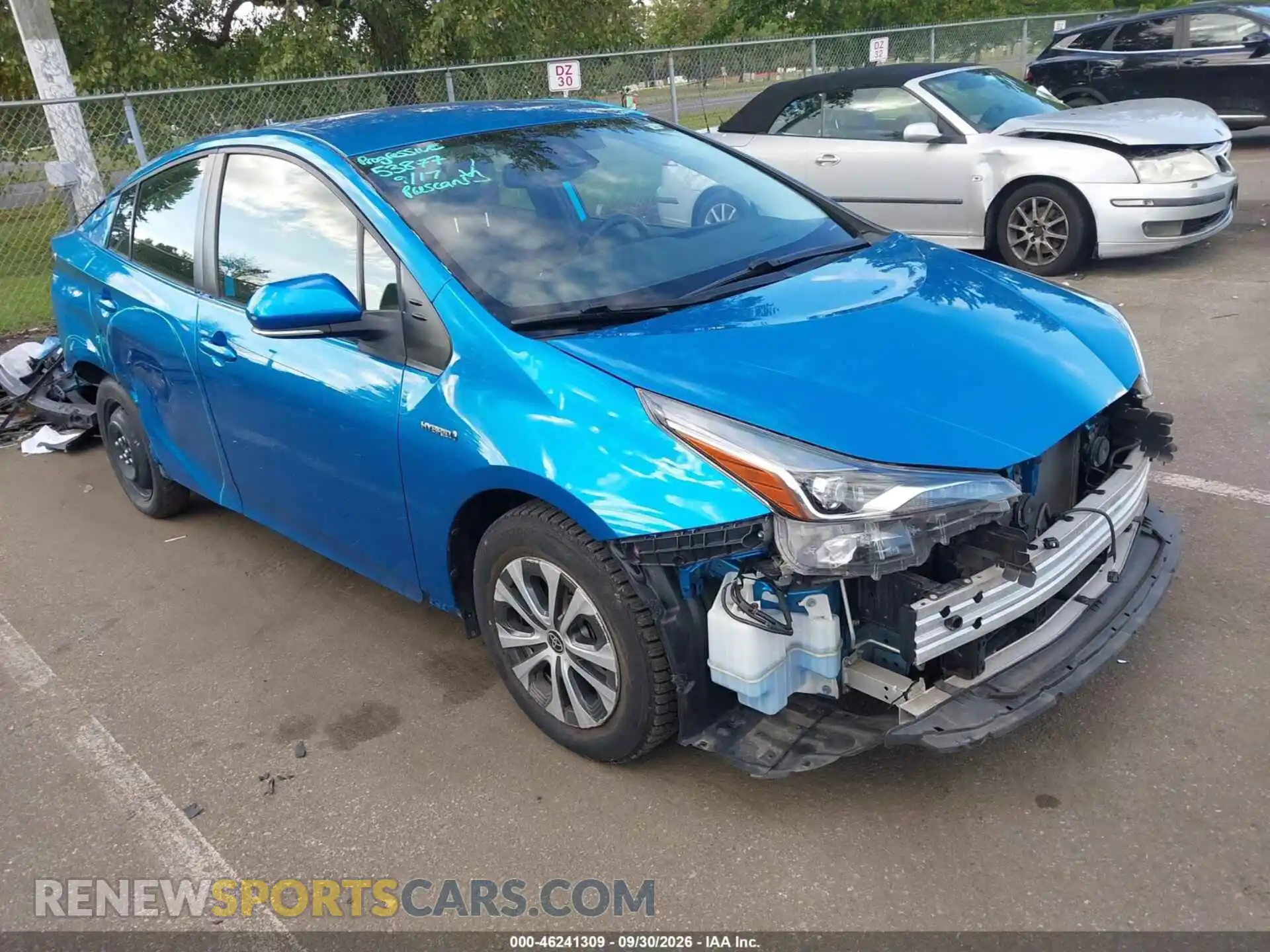1 Photograph of a damaged car JTDL9MFUXM3025545 TOYOTA PRIUS 2021