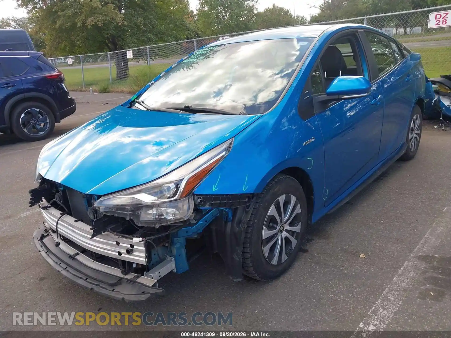 2 Photograph of a damaged car JTDL9MFUXM3025545 TOYOTA PRIUS 2021