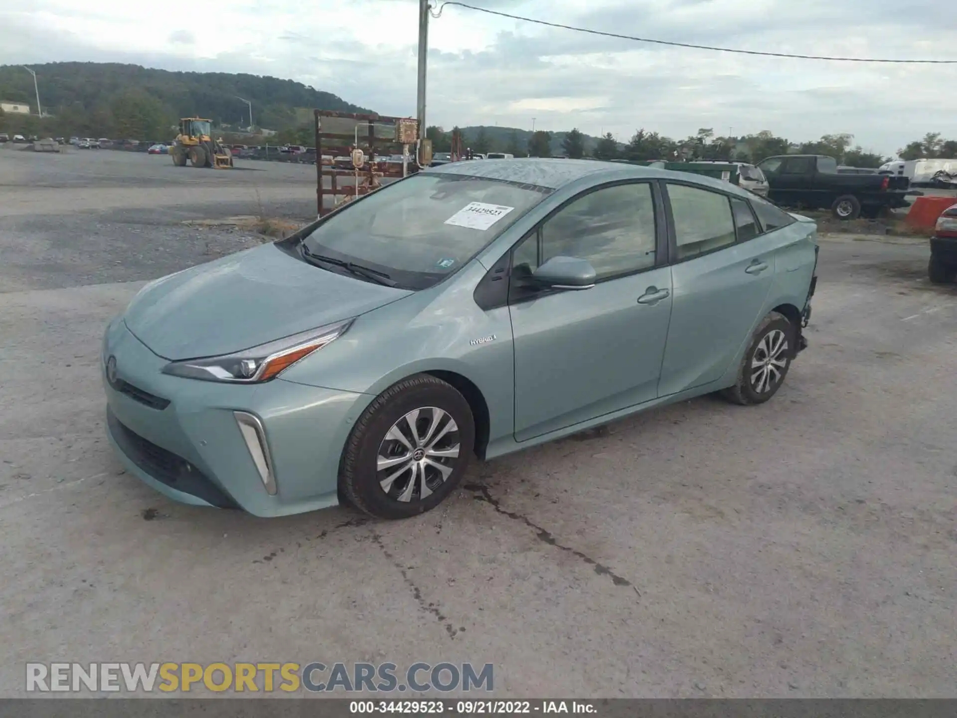 2 Photograph of a damaged car JTDL9MFUXM3031233 TOYOTA PRIUS 2021