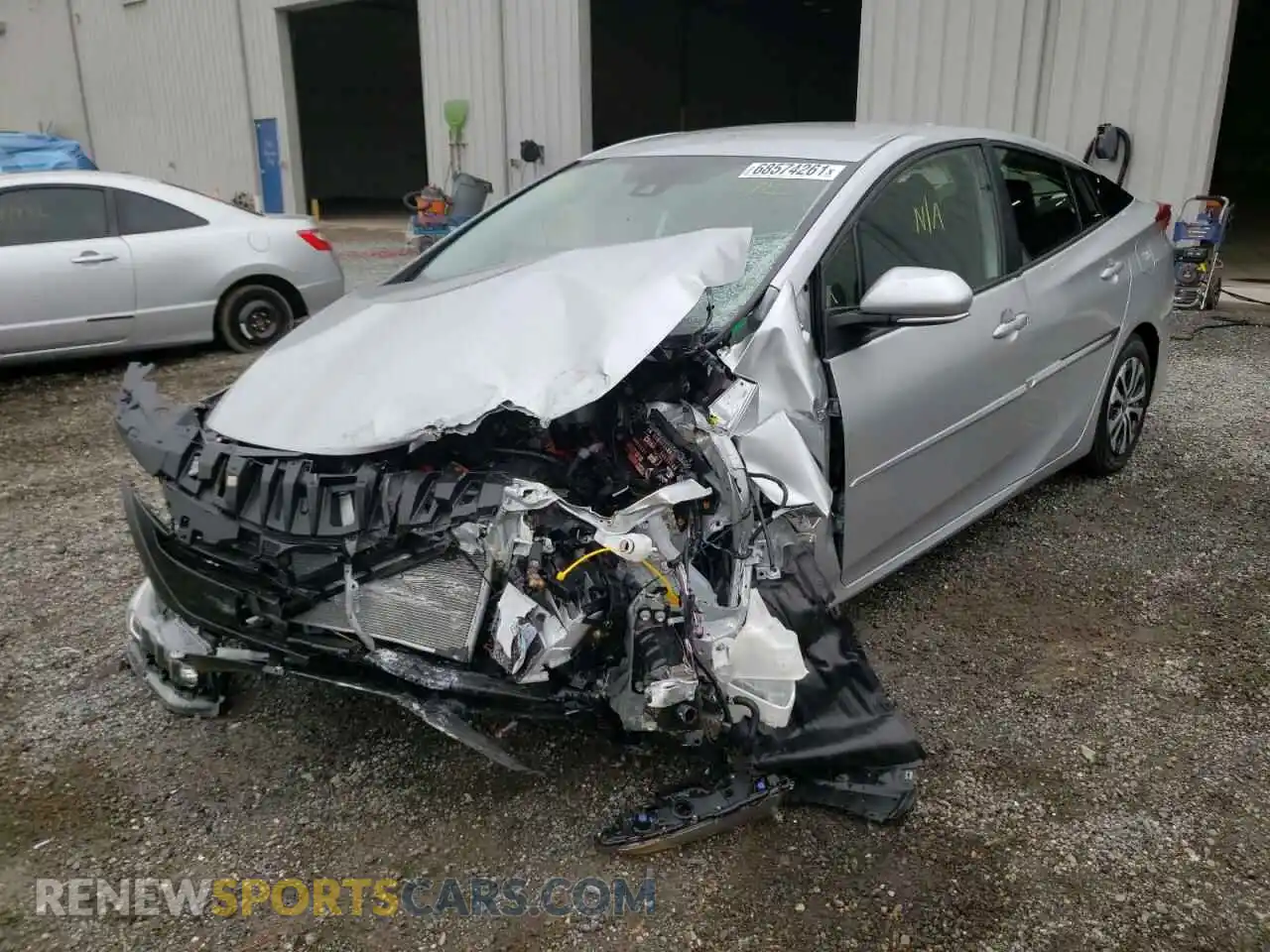 2 Photograph of a damaged car JTDKAMFP2N3204838 TOYOTA PRIUS 2022
