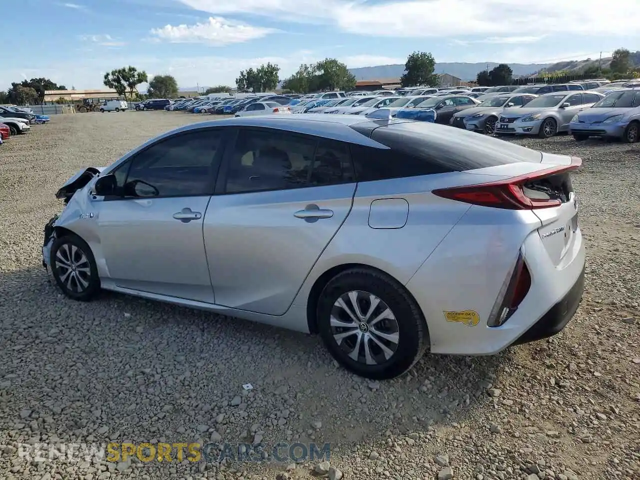 2 Фотография поврежденного автомобиля JTDKAMFP2N3214902 TOYOTA PRIUS 2022