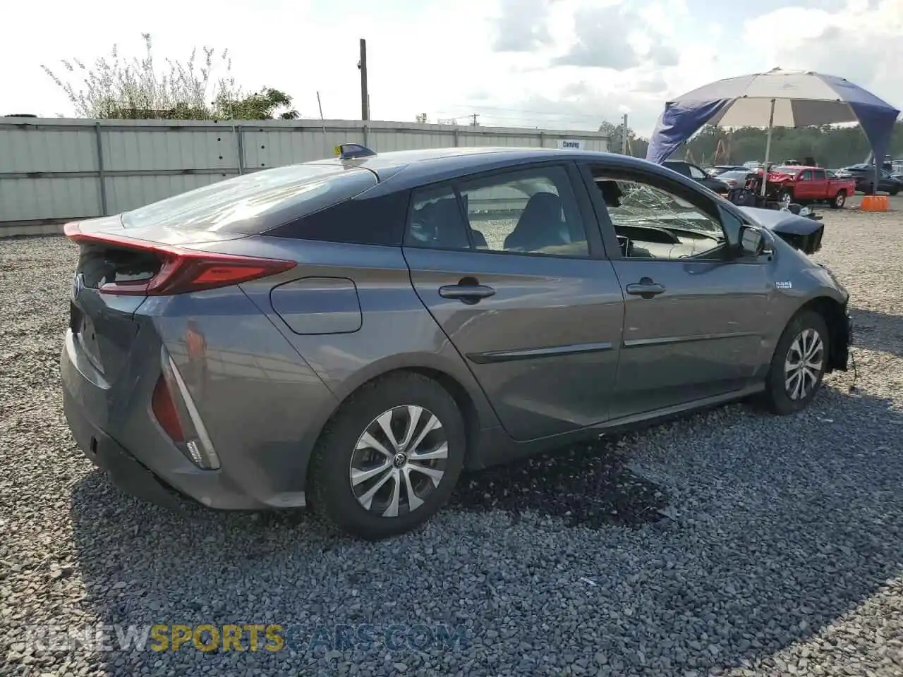 3 Photograph of a damaged car JTDKAMFP8N3210076 TOYOTA PRIUS 2022