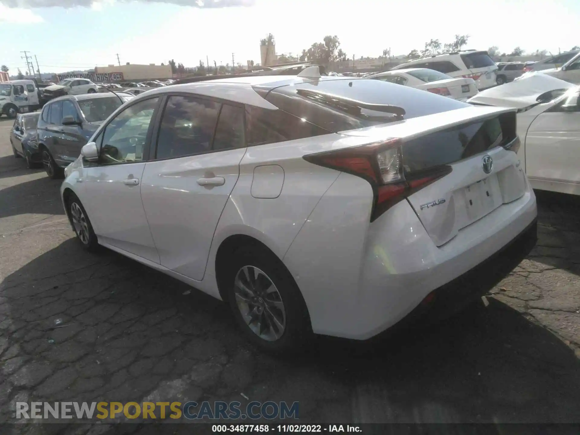 3 fotografías del automóvil dañado JTDKAMFU8N3162715 TOYOTA PRIUS 2022