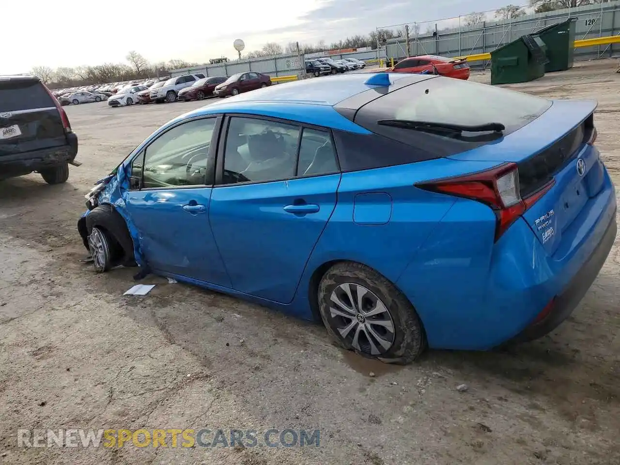 2 fotografías del automóvil dañado JTDL9MFUXN3034893 TOYOTA PRIUS 2022