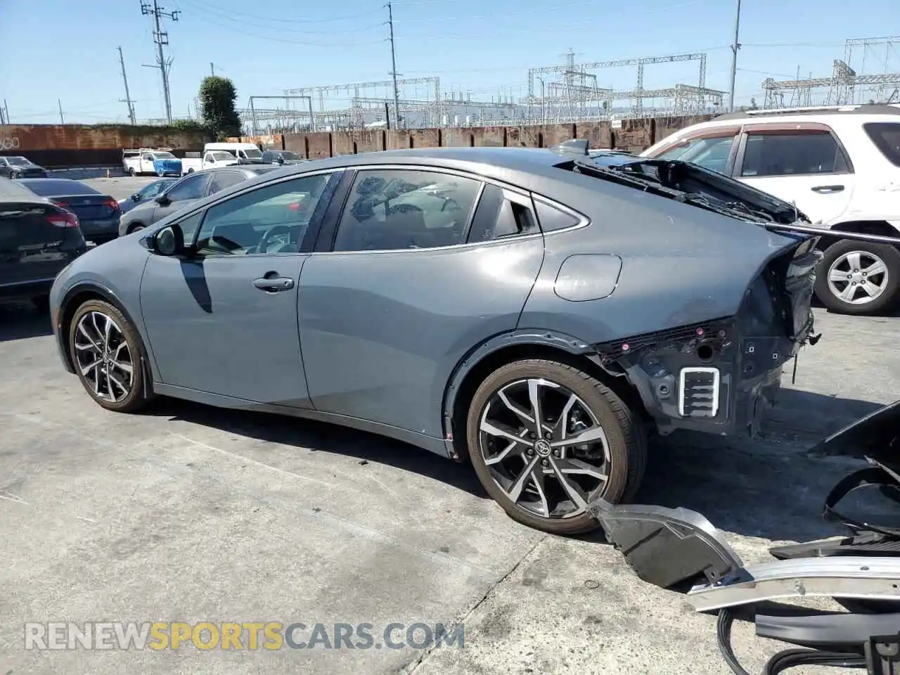 2 Photograph of a damaged car JTDACACUXR3016007 TOYOTA PRIUS 2024