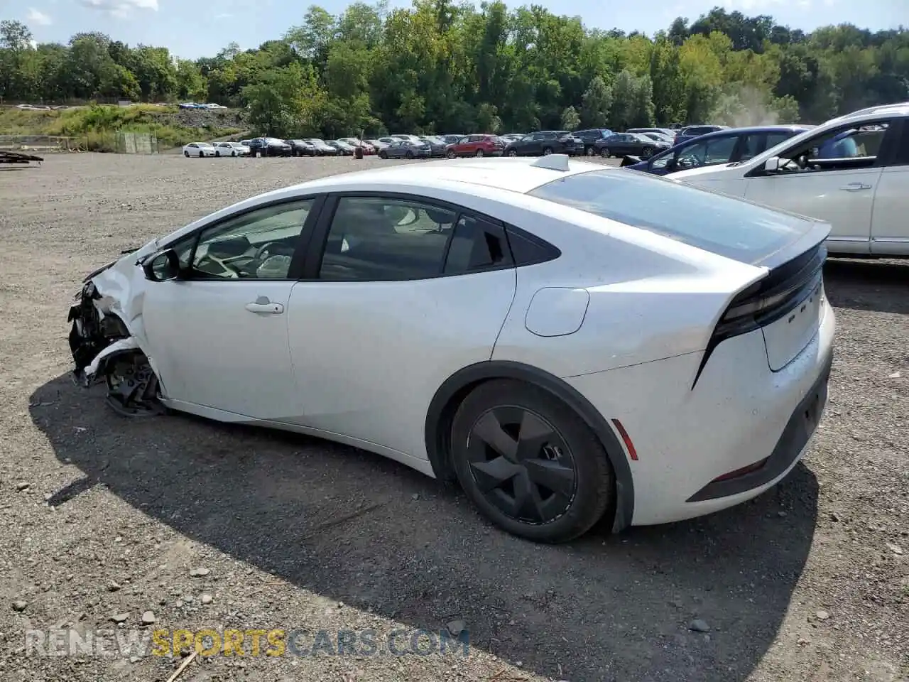 2 fotografías del automóvil dañado JTDACACUXS3042869 TOYOTA PRIUS 2025