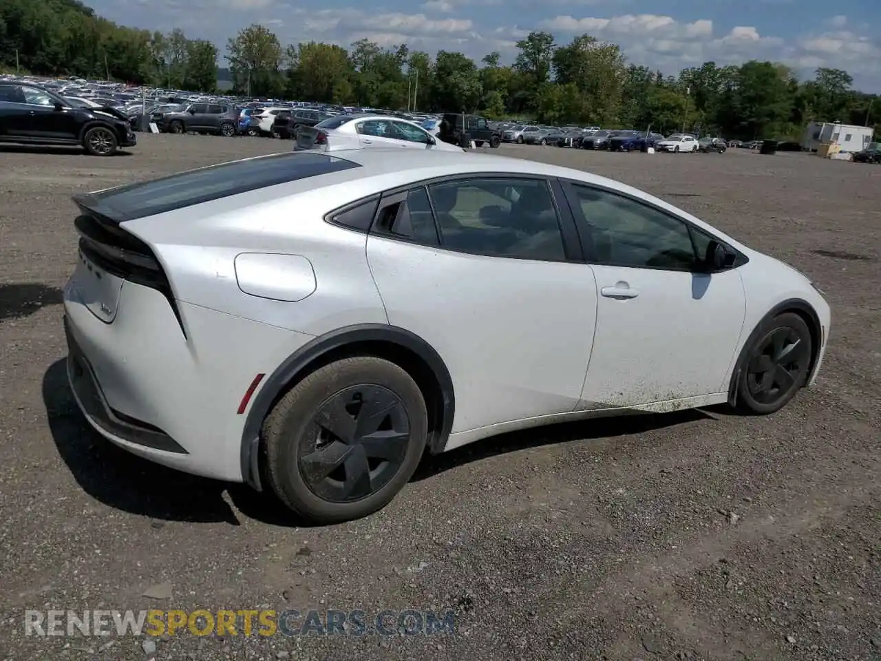 3 fotografías del automóvil dañado JTDACACUXS3042869 TOYOTA PRIUS 2025