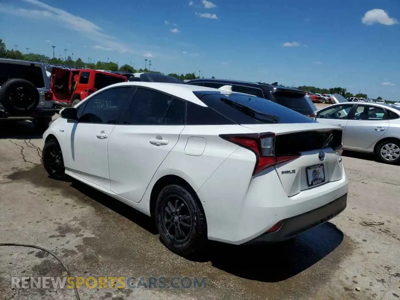 2 Photograph of a damaged car JTDKAMFU3N3181804 TOYOTA PRIUS NIGH 2022