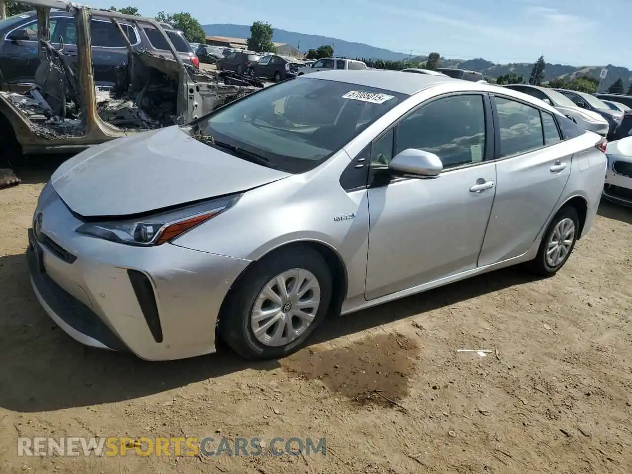 1 Photograph of a damaged car JTDKAMFU3N3186453 TOYOTA PRIUS NIGH 2022