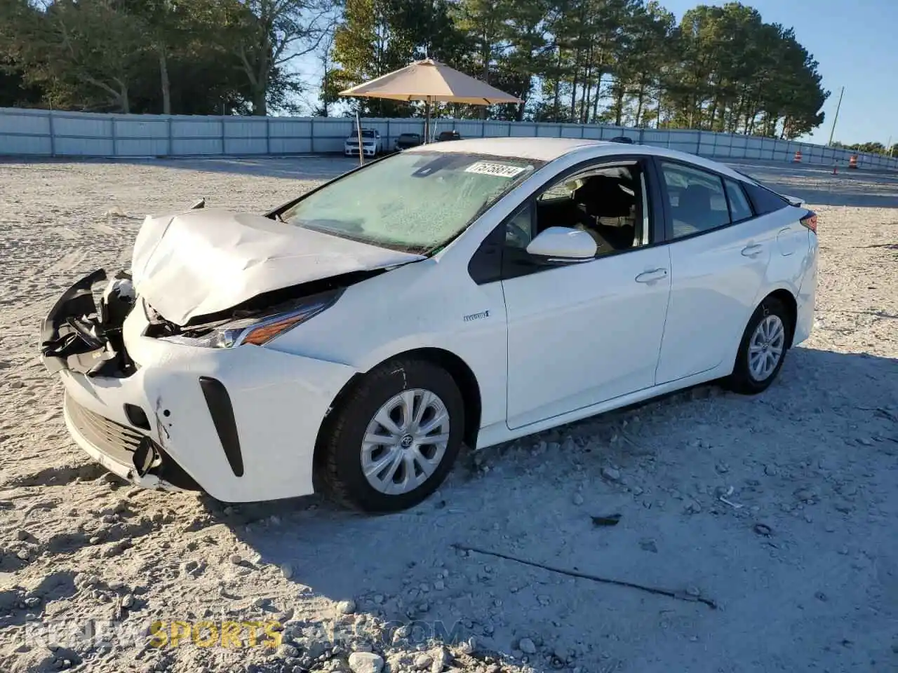 1 Photograph of a damaged car JTDKAMFU7N3186035 TOYOTA PRIUS NIGH 2022