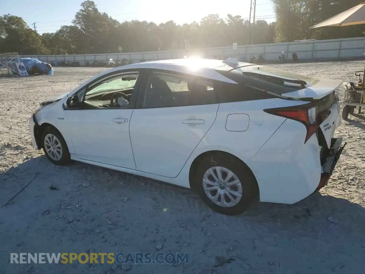 2 Photograph of a damaged car JTDKAMFU7N3186035 TOYOTA PRIUS NIGH 2022