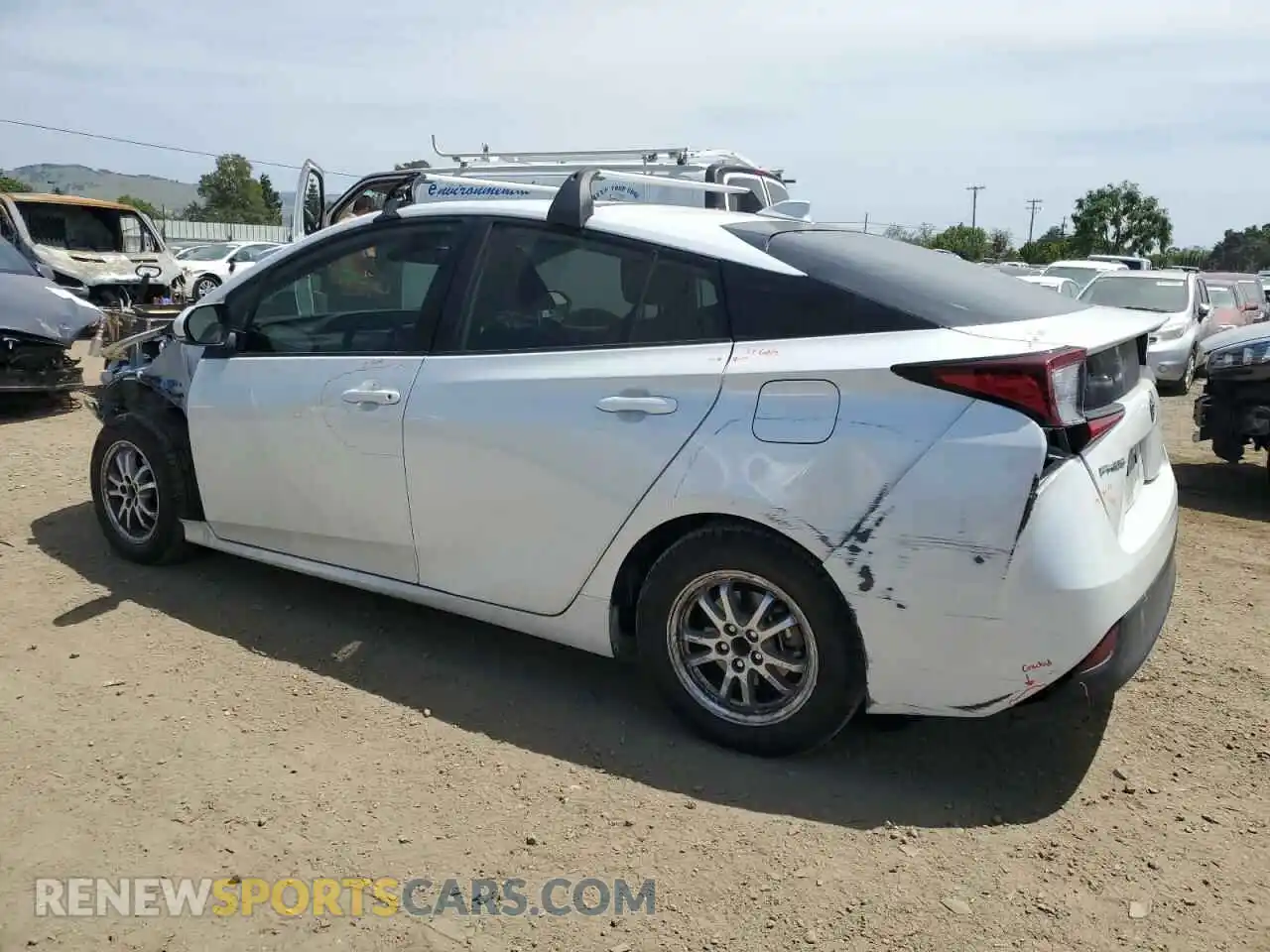2 Photograph of a damaged car JTDKAMFUXN3182996 TOYOTA PRIUS NIGH 2022