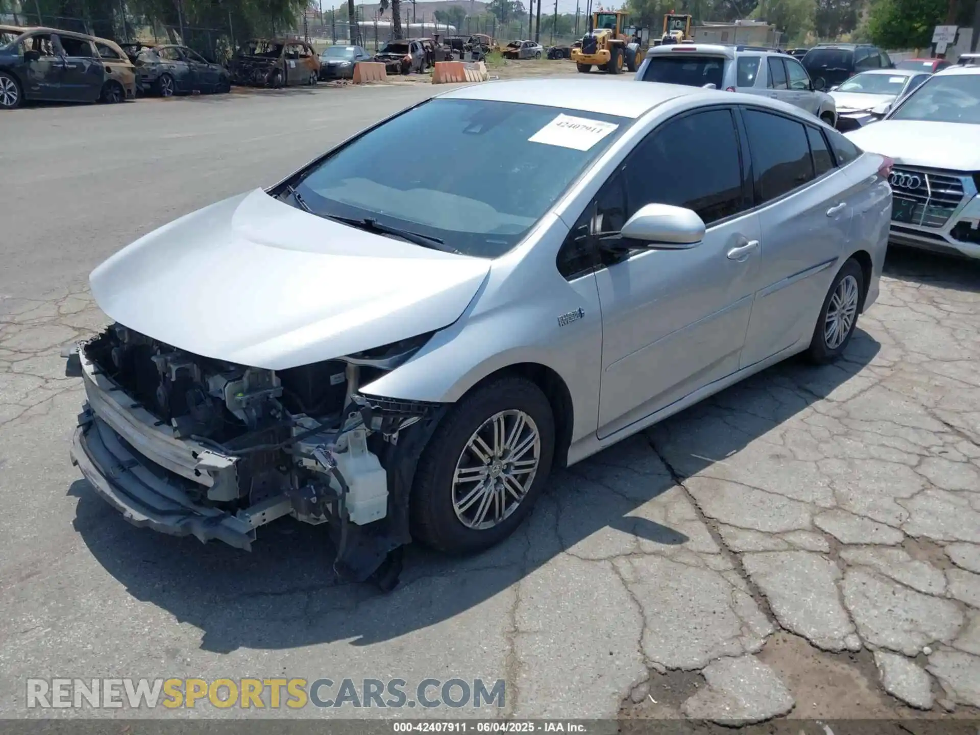2 Фотография поврежденного автомобиля JTDKARFP5K3111773 TOYOTA PRIUS PRIME 2019
