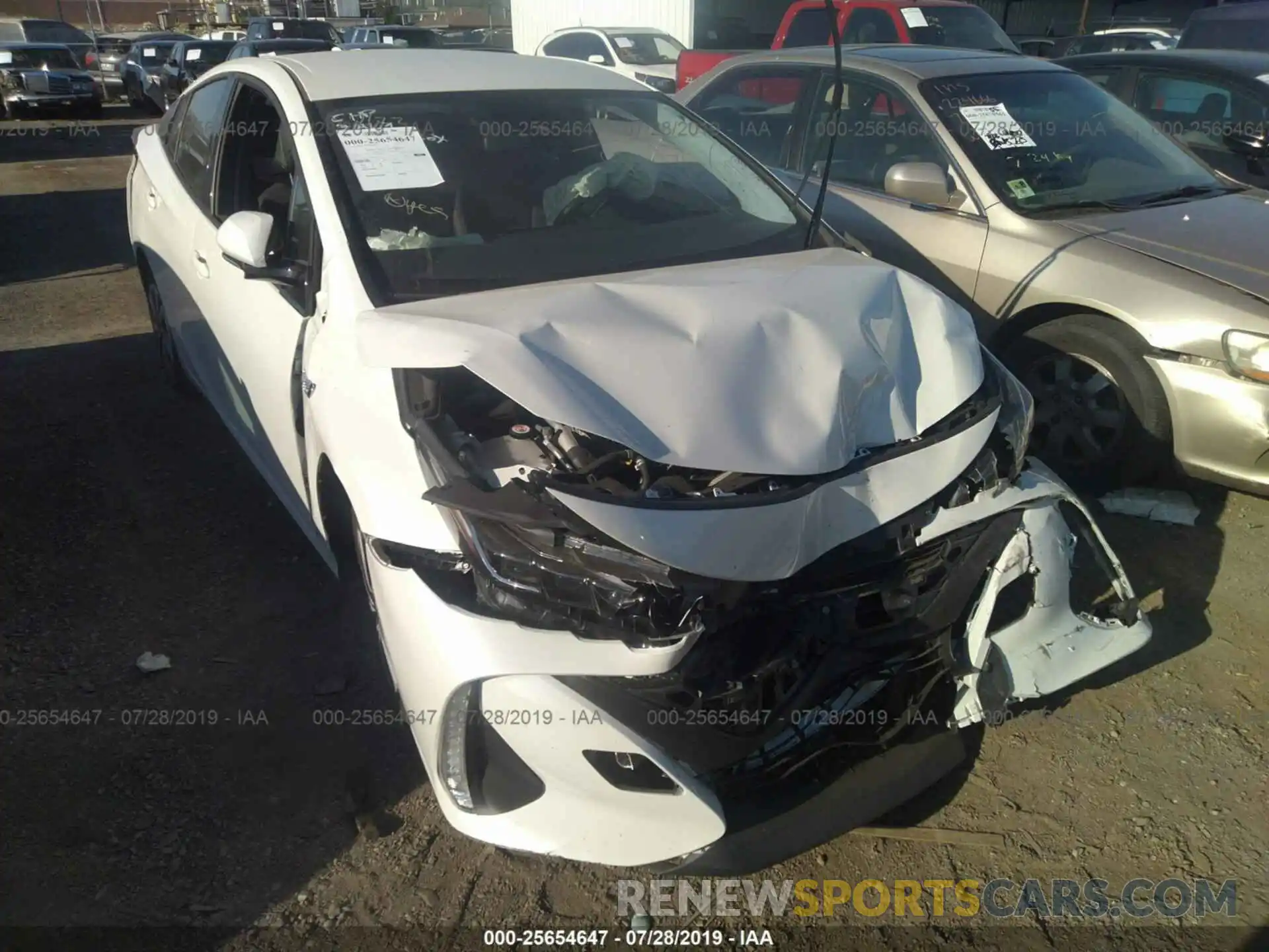 6 Photograph of a damaged car JTDKARFP6K3112396 TOYOTA PRIUS PRIME 2019