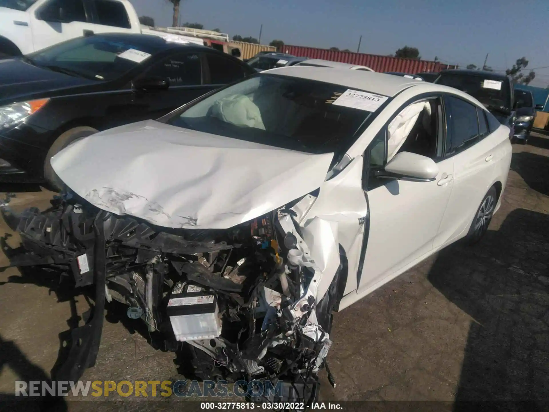 2 Photograph of a damaged car JTDKARFP3L3137581 TOYOTA PRIUS PRIME 2020
