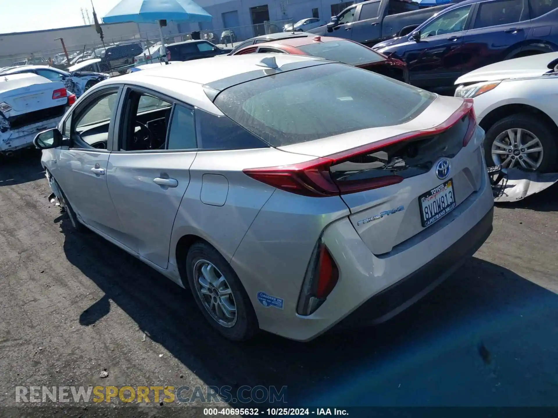 3 fotografías del automóvil dañado JTDKAMFP0M3176522 TOYOTA PRIUS PRIME 2021