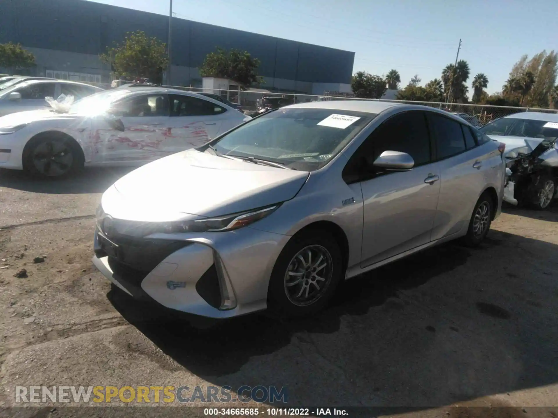 2 Фотография поврежденного автомобиля JTDKAMFP5M3172448 TOYOTA PRIUS PRIME 2021