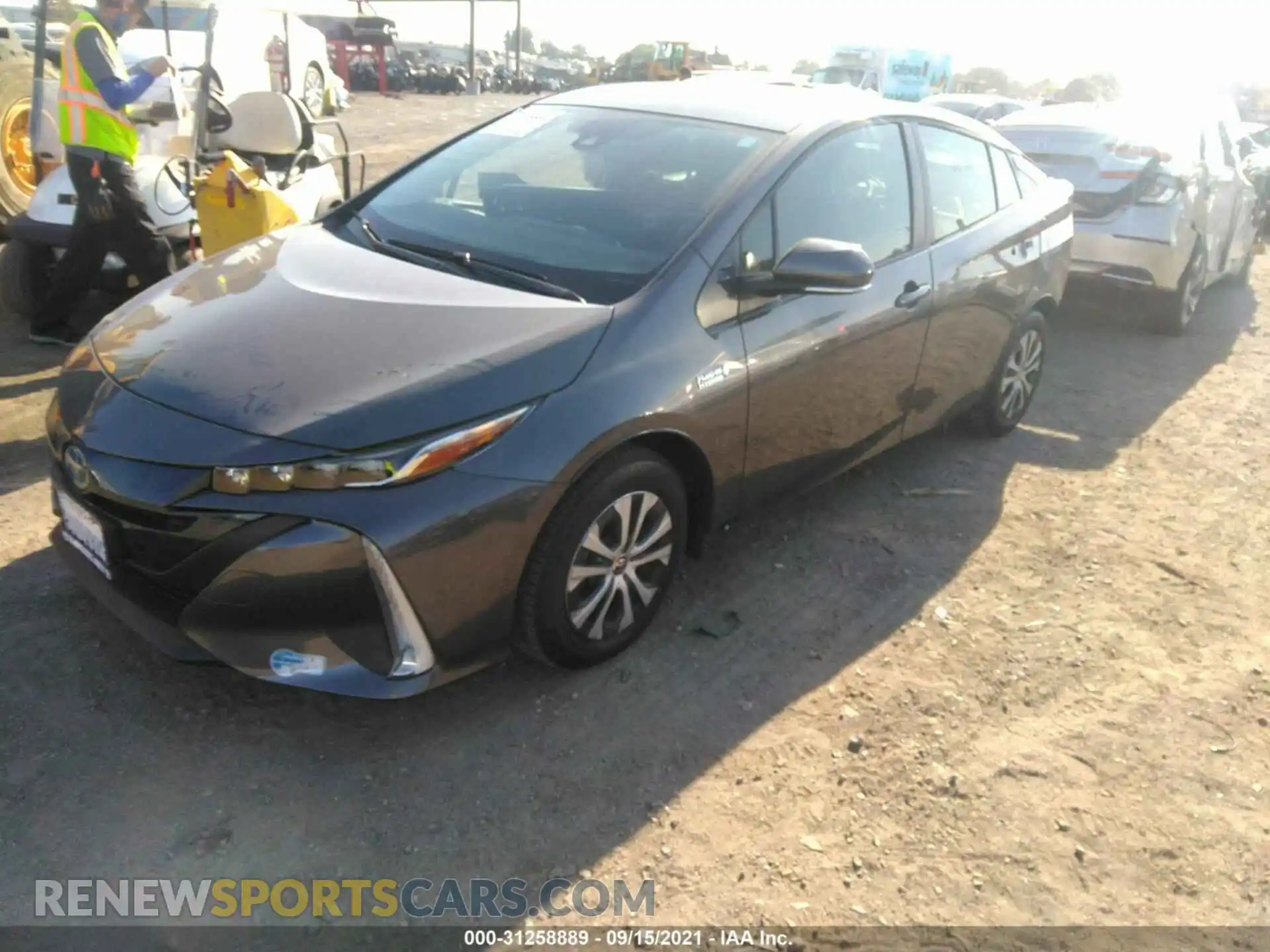 2 Photograph of a damaged car JTDKAMFP6M3187699 TOYOTA PRIUS PRIME 2021