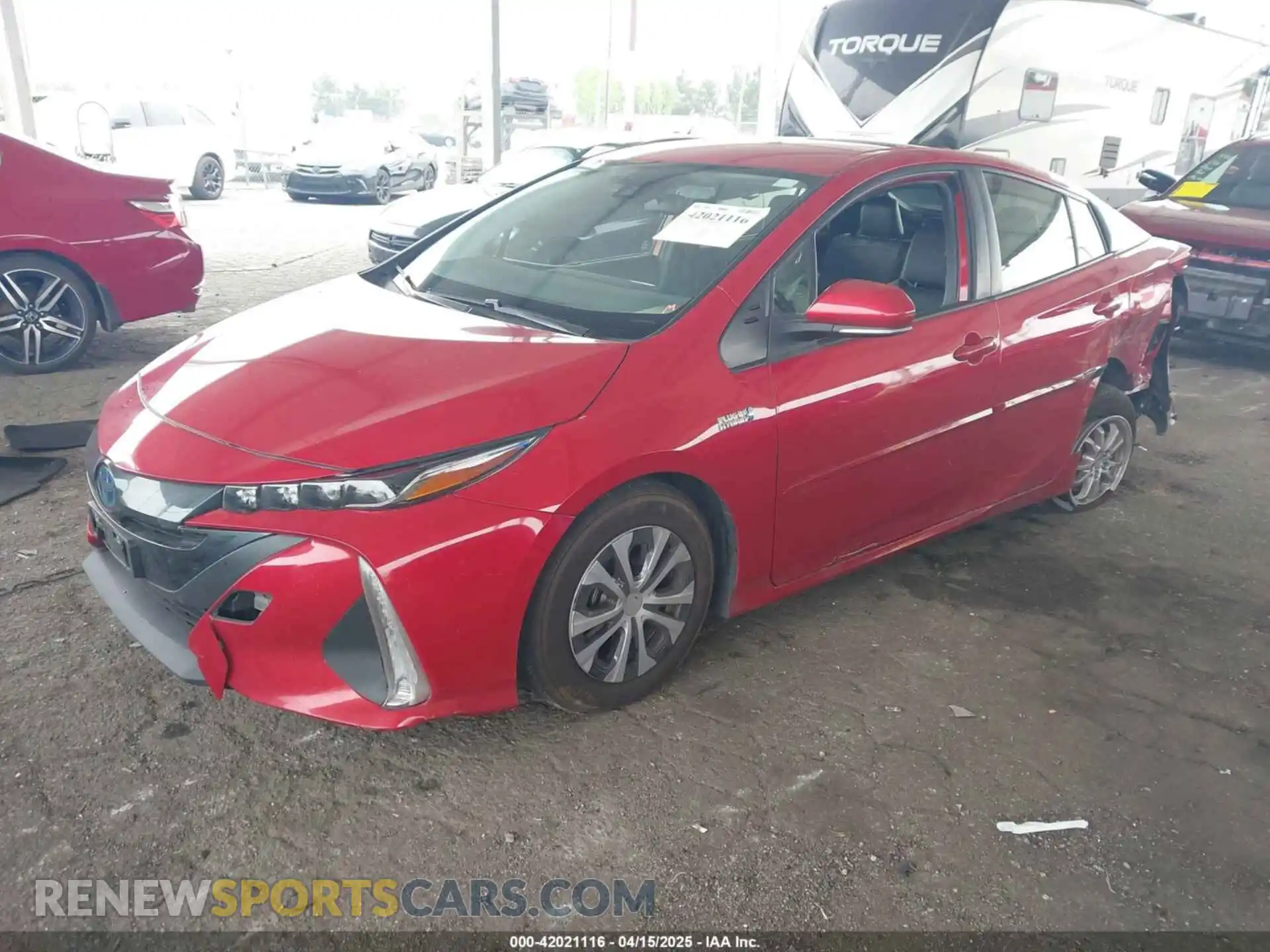 2 Photograph of a damaged car JTDKAMFP6M3189145 TOYOTA PRIUS PRIME 2021
