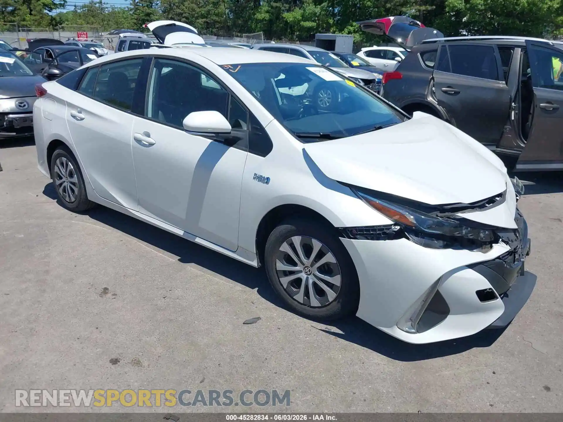 1 Photograph of a damaged car JTDKAMFP8M3189938 TOYOTA PRIUS PRIME 2021