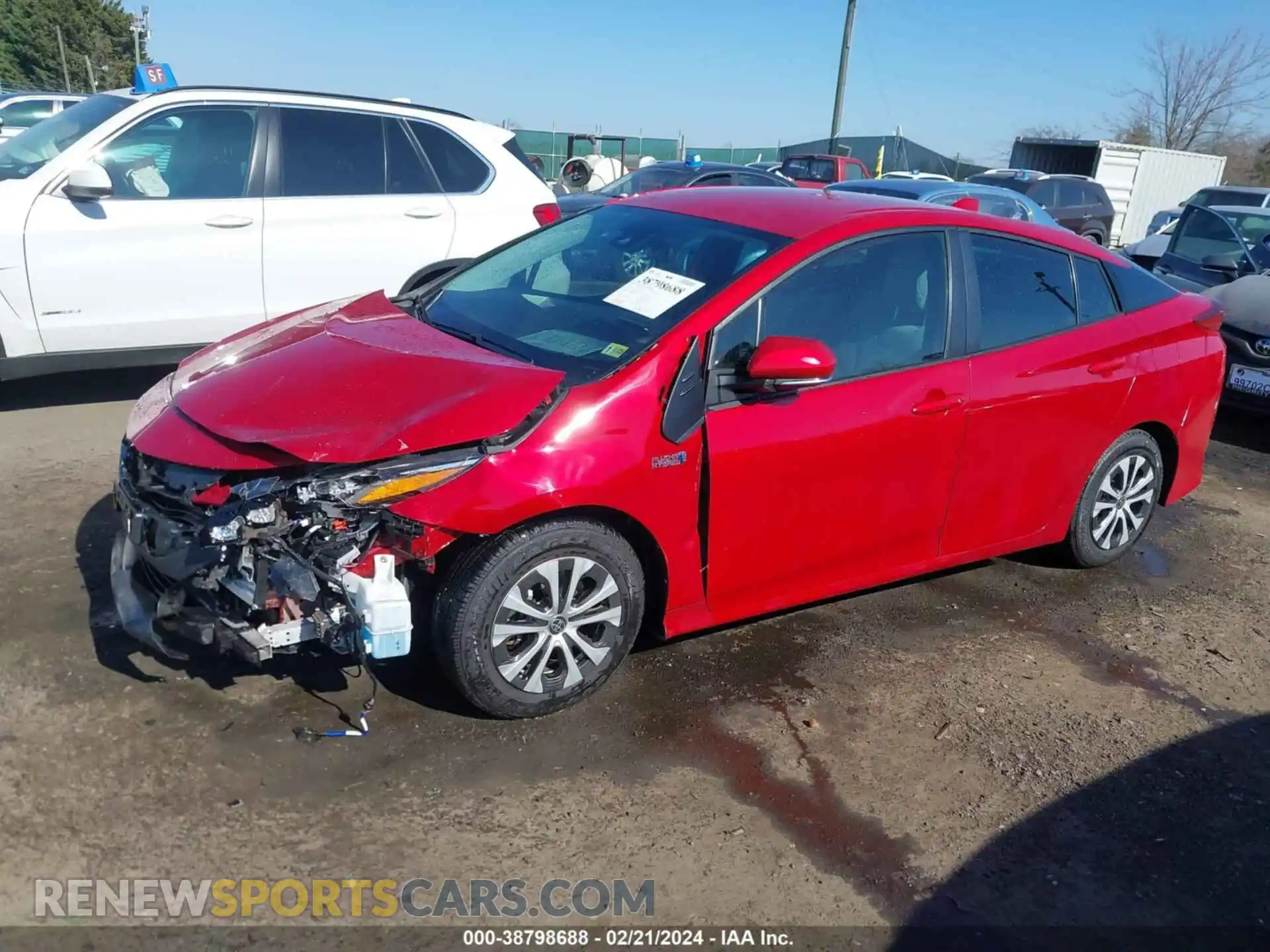2 Photograph of a damaged car JTDKAMFPXM3173496 TOYOTA PRIUS PRIME 2021