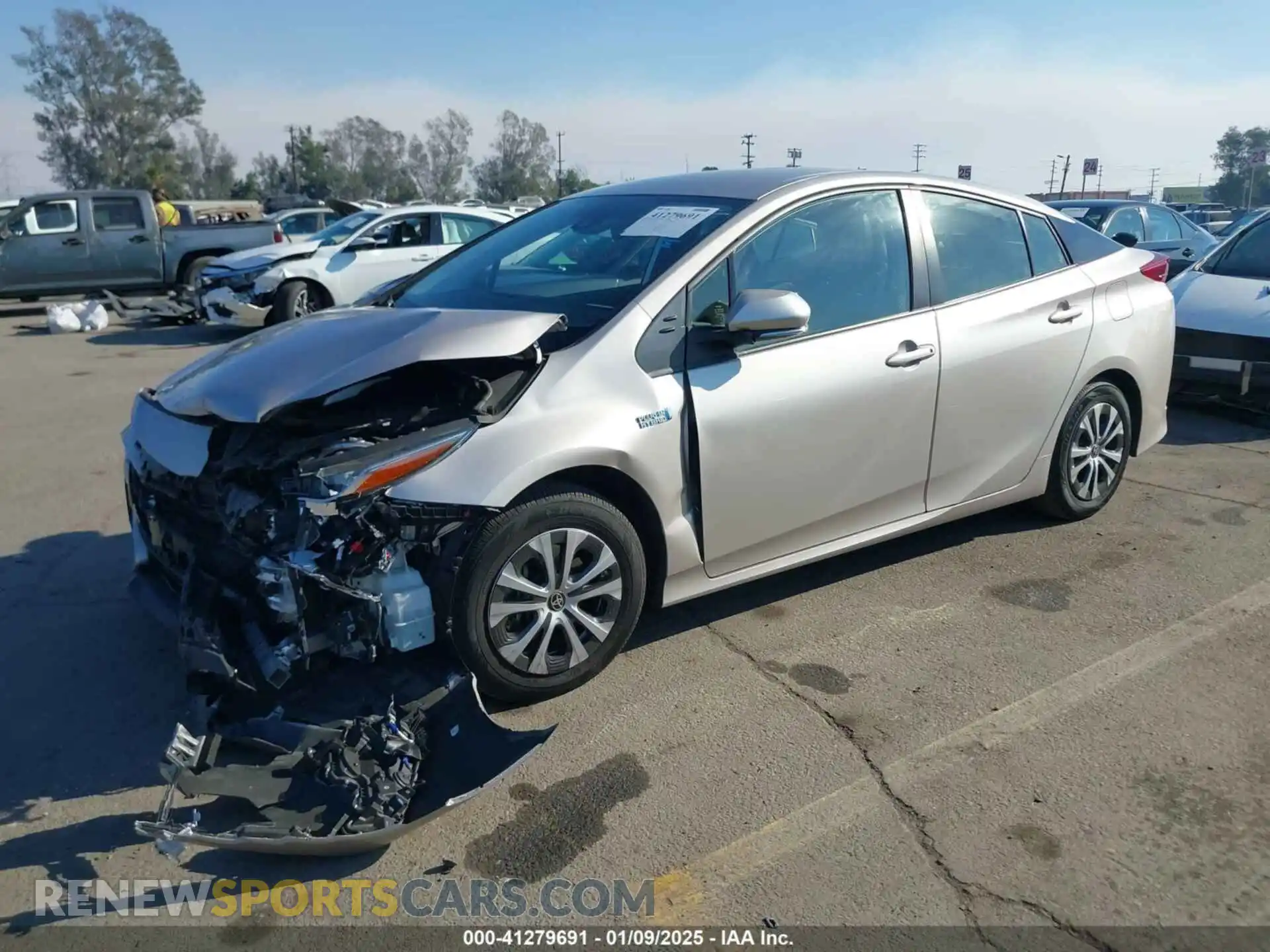 2 Photograph of a damaged car JTDKAMFPXM3174373 TOYOTA PRIUS PRIME 2021