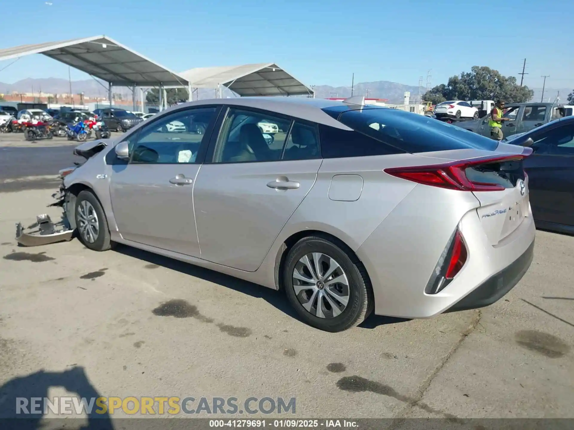 3 Photograph of a damaged car JTDKAMFPXM3174373 TOYOTA PRIUS PRIME 2021