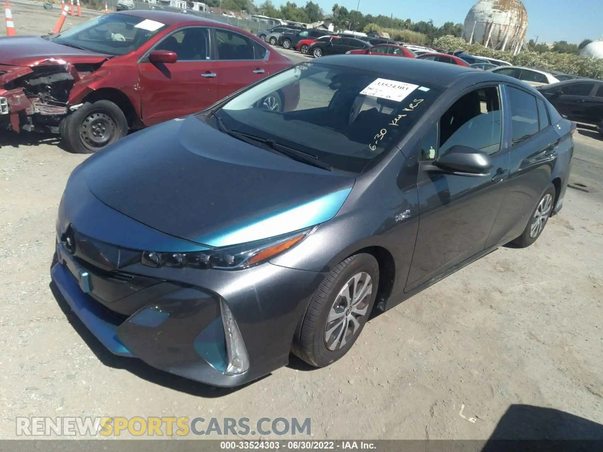 2 Photograph of a damaged car JTDKAMFPXM3177161 TOYOTA PRIUS PRIME 2021
