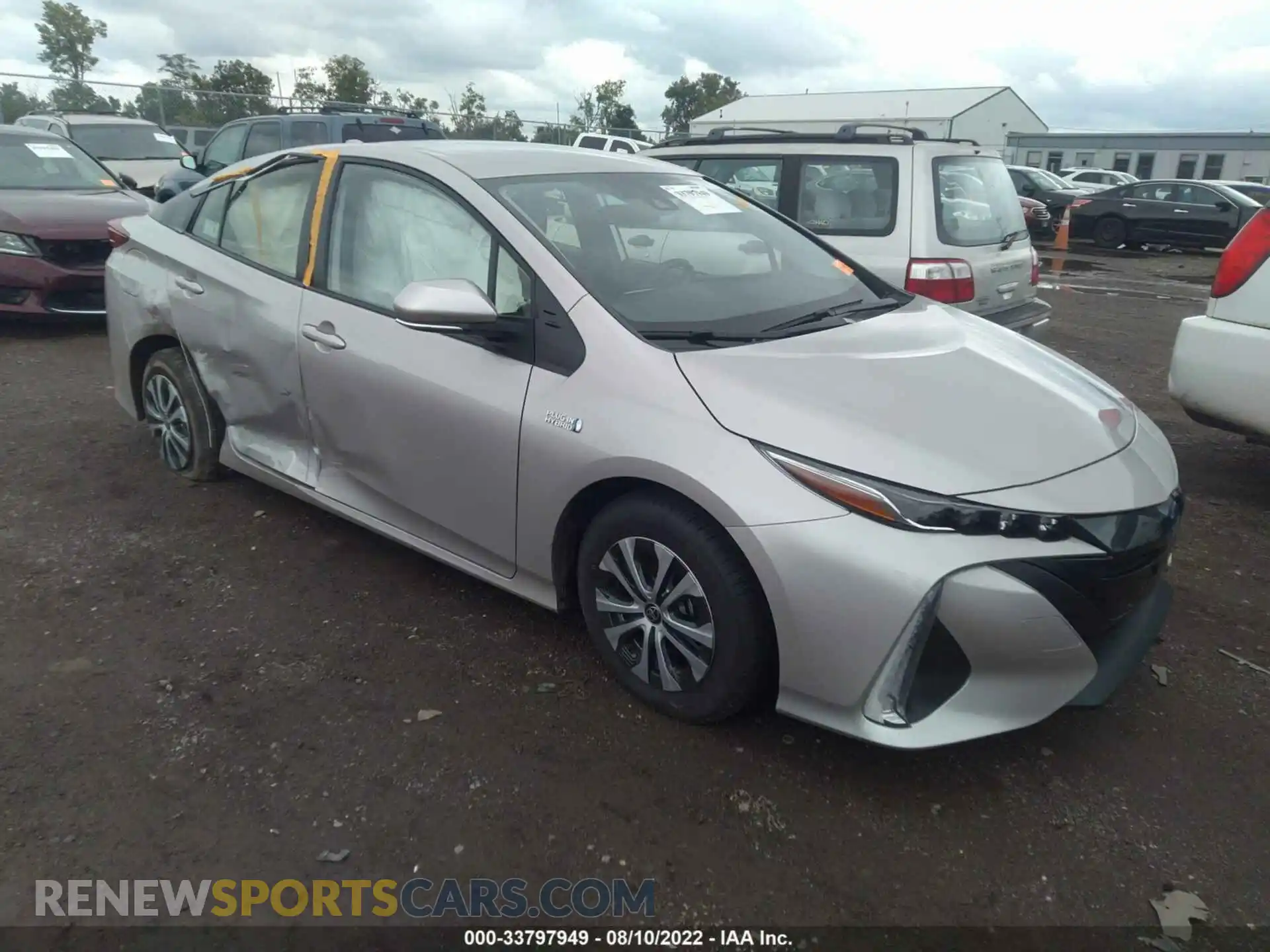1 Photograph of a damaged car JTDKAMFPXM3186152 TOYOTA PRIUS PRIME 2021
