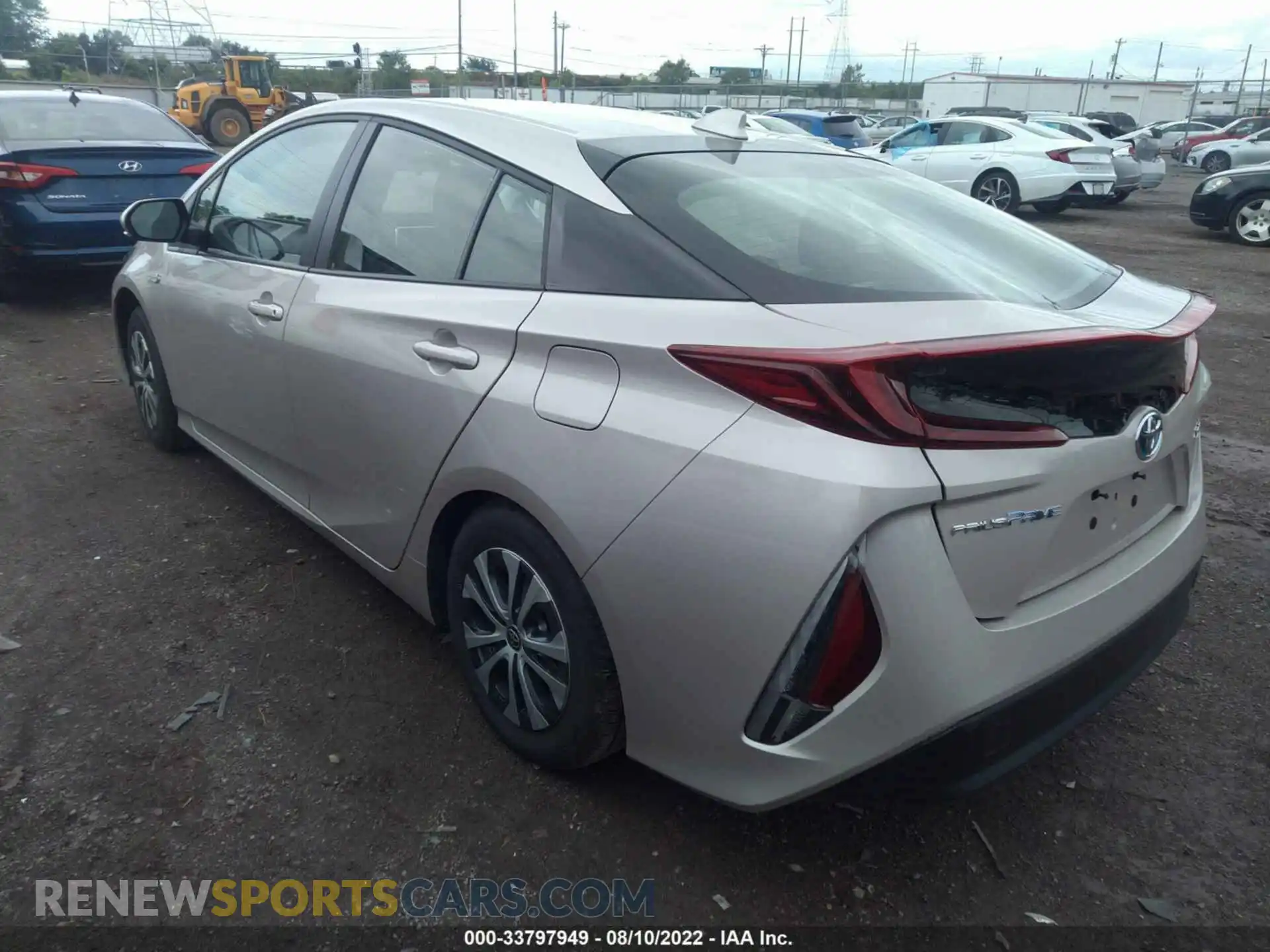 3 Photograph of a damaged car JTDKAMFPXM3186152 TOYOTA PRIUS PRIME 2021