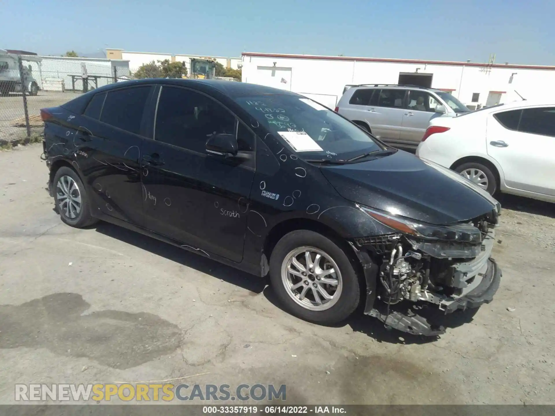1 Photograph of a damaged car JTDKAMFPXM3195692 TOYOTA PRIUS PRIME 2021