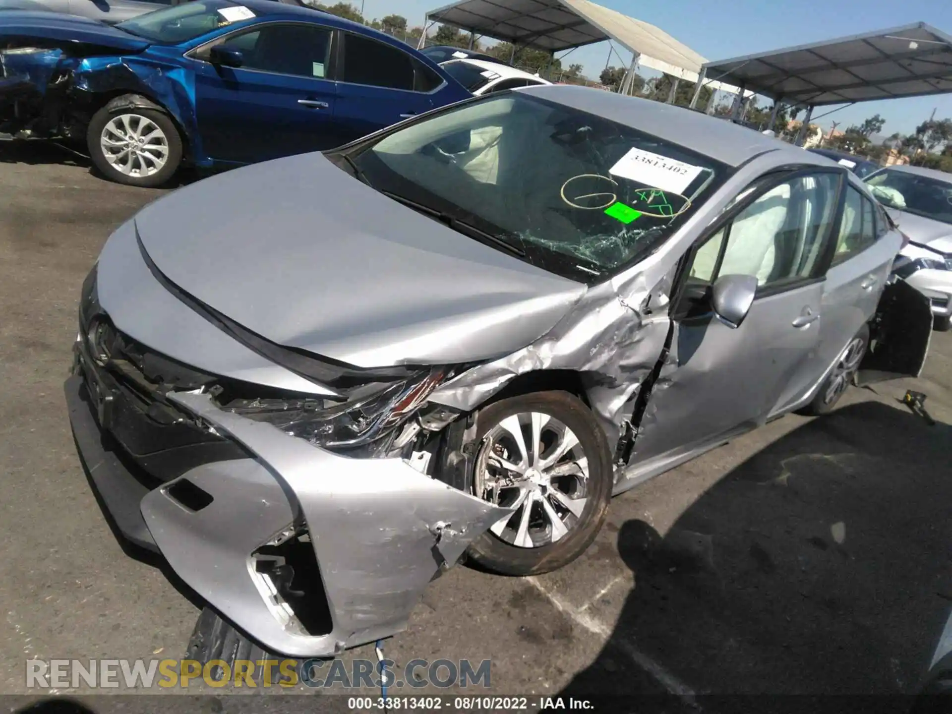 2 Фотография поврежденного автомобиля JTDKAMFP0N3199705 TOYOTA PRIUS PRIME 2022