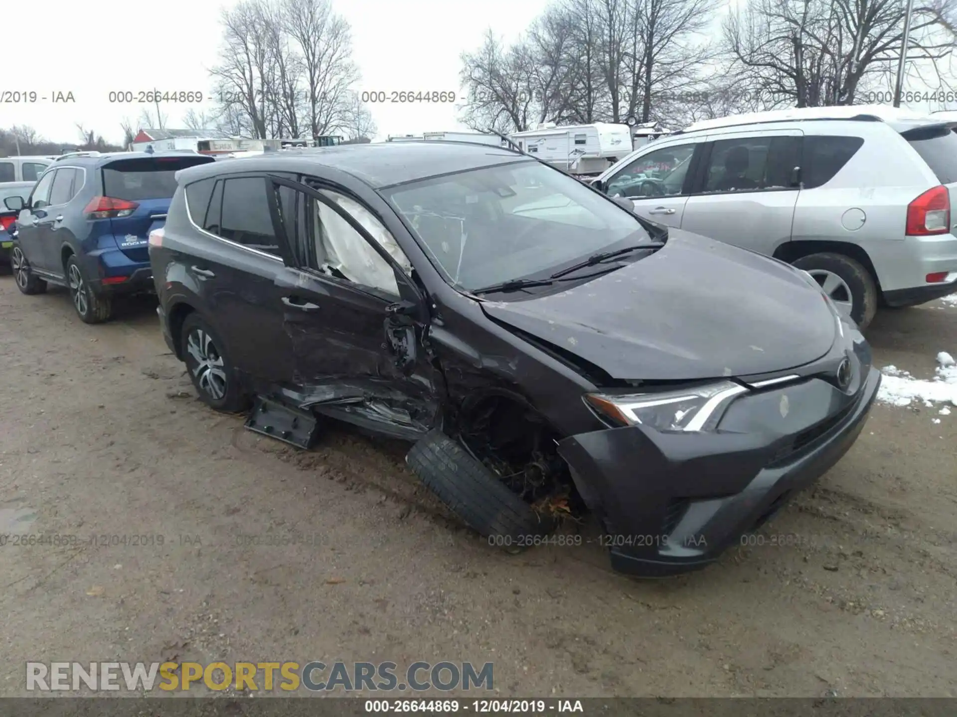 1 Photograph of a damaged car JTMBFREV0JJ176333 Toyota RAV4 2018