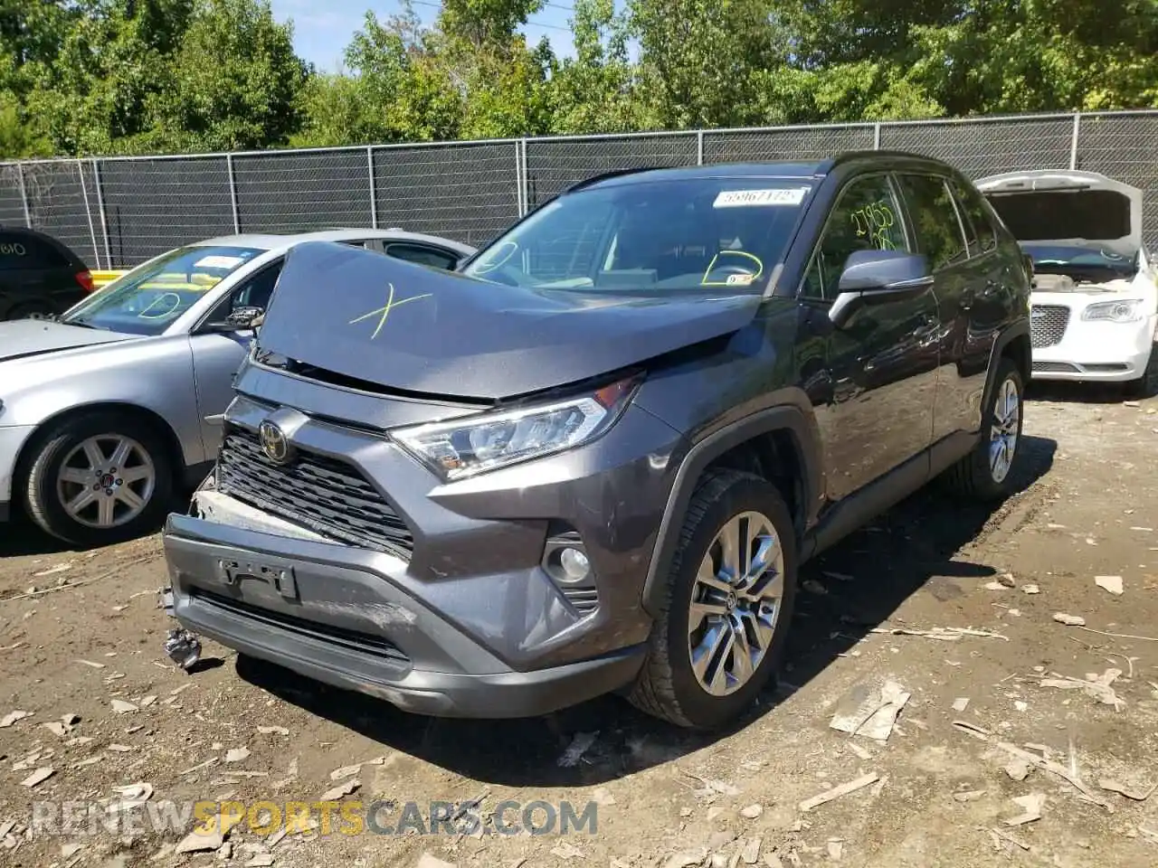 2 Photograph of a damaged car 2T3A1RFV1KC044453 TOYOTA RAV4 2019