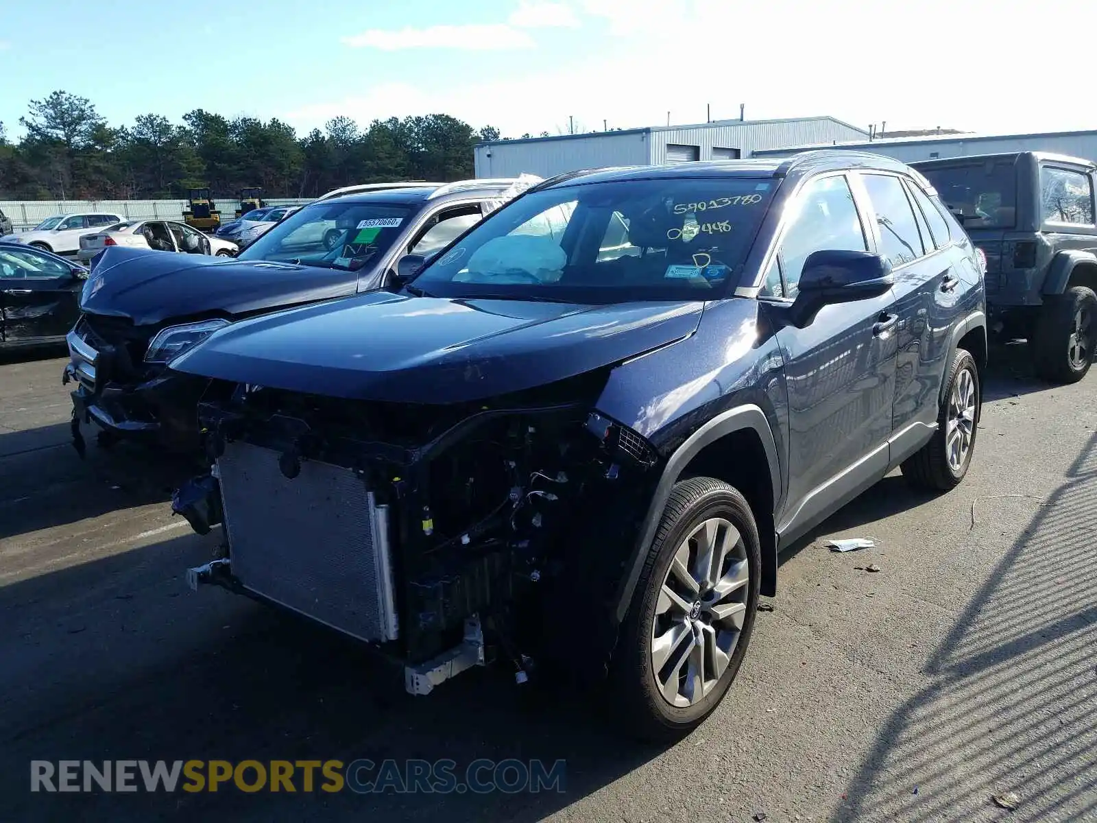 2 Photograph of a damaged car 2T3A1RFV1KC047448 TOYOTA RAV4 2019