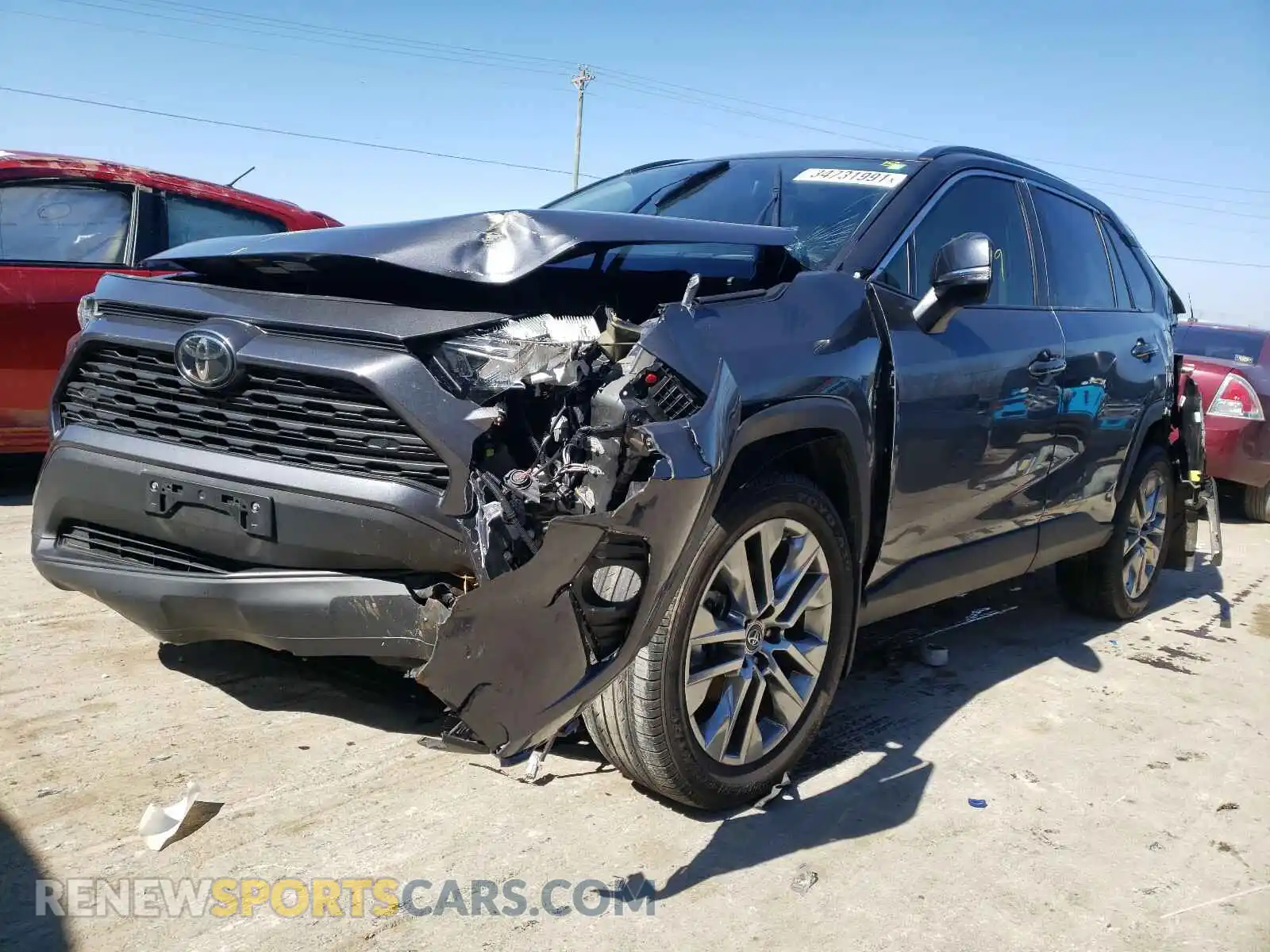 2 Photograph of a damaged car 2T3A1RFV1KW070369 TOYOTA RAV4 2019