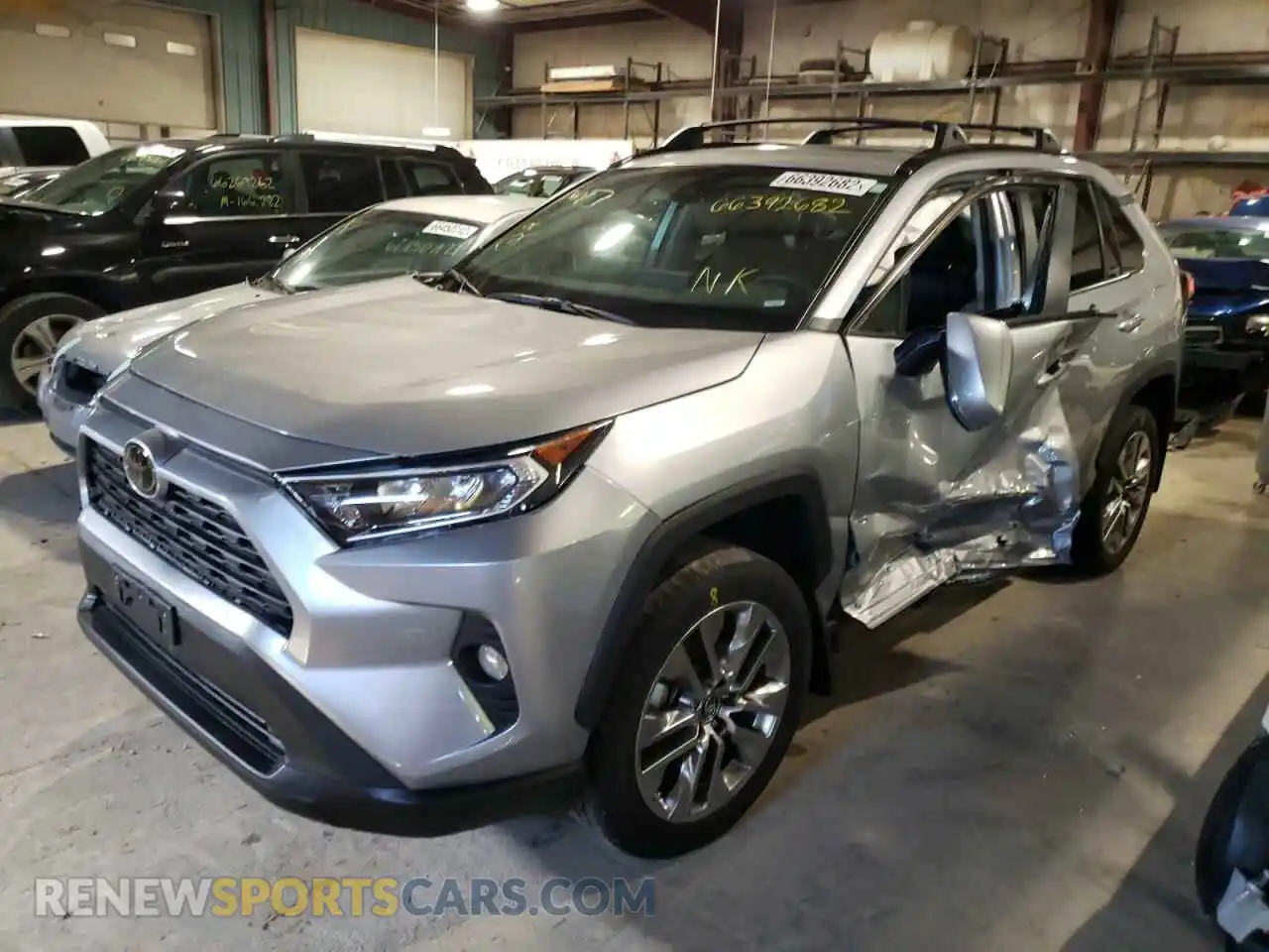 2 Фотография поврежденного автомобиля 2T3A1RFV2KW070252 TOYOTA RAV4 2019