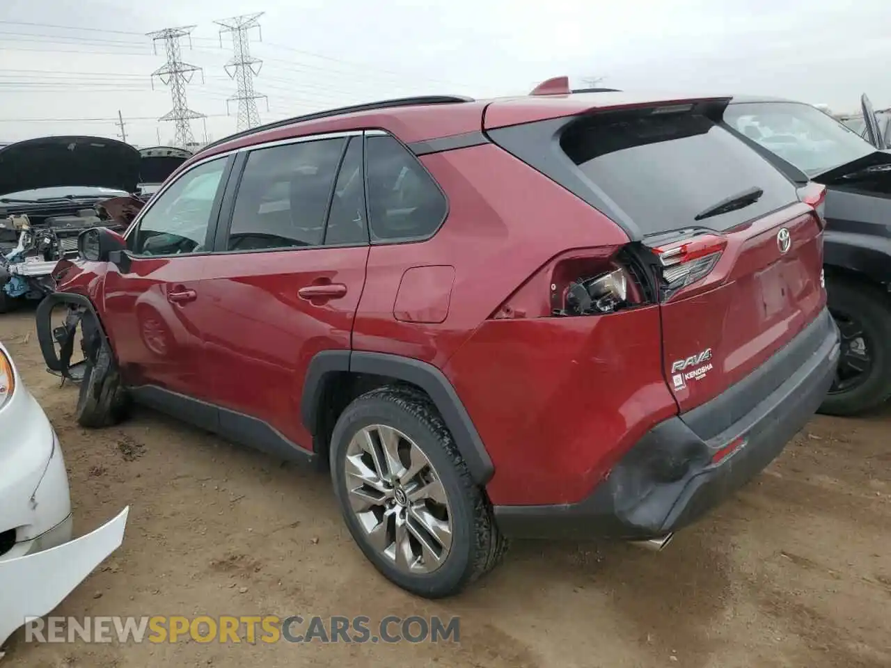 2 Photograph of a damaged car 2T3A1RFV5KW066583 TOYOTA RAV4 2019