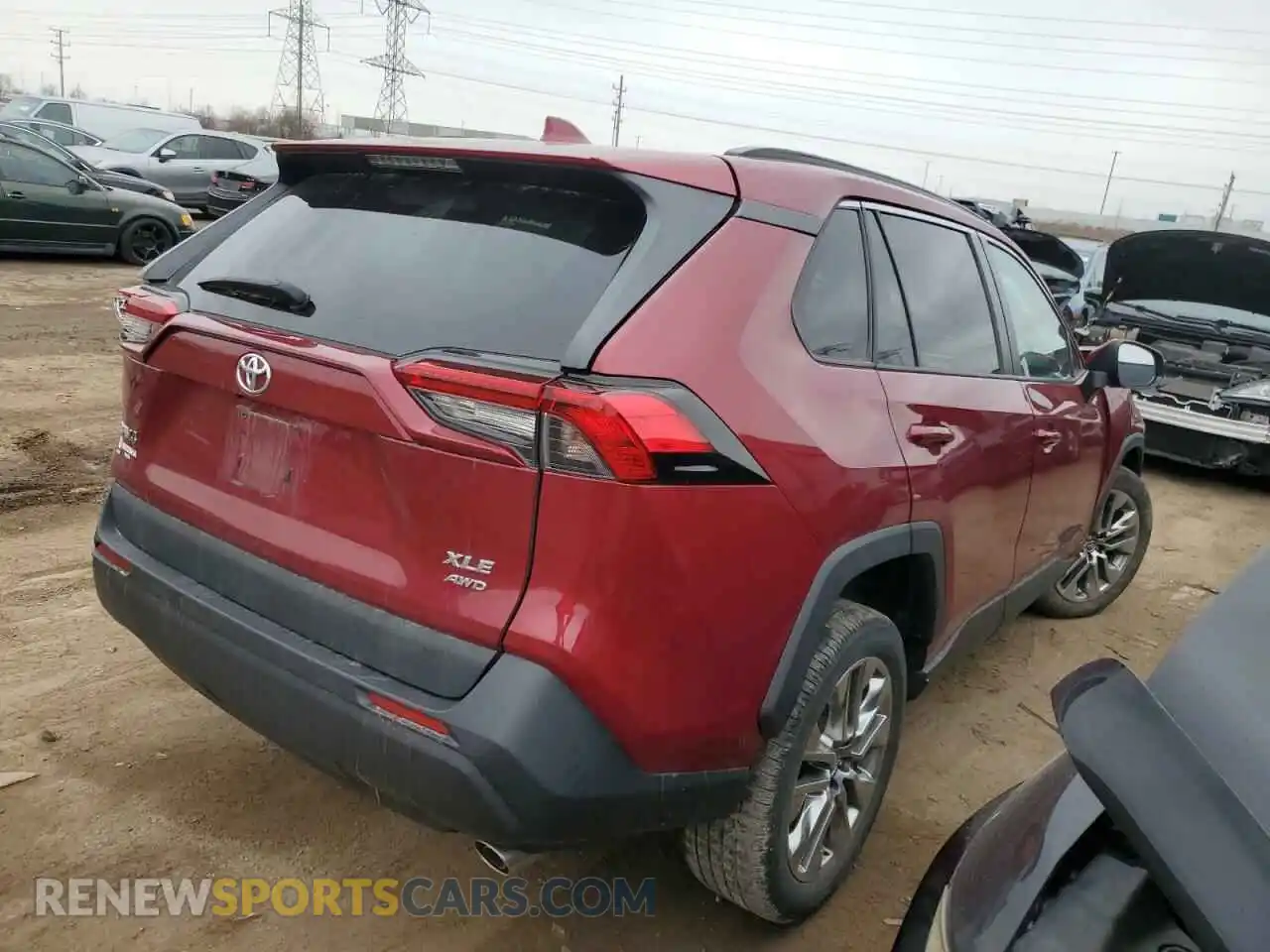 3 Photograph of a damaged car 2T3A1RFV5KW066583 TOYOTA RAV4 2019