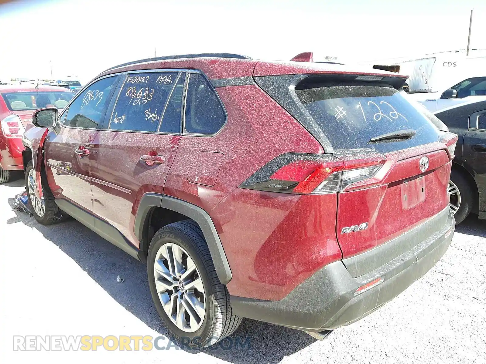 3 Photograph of a damaged car 2T3A1RFV8KC046491 TOYOTA RAV4 2019