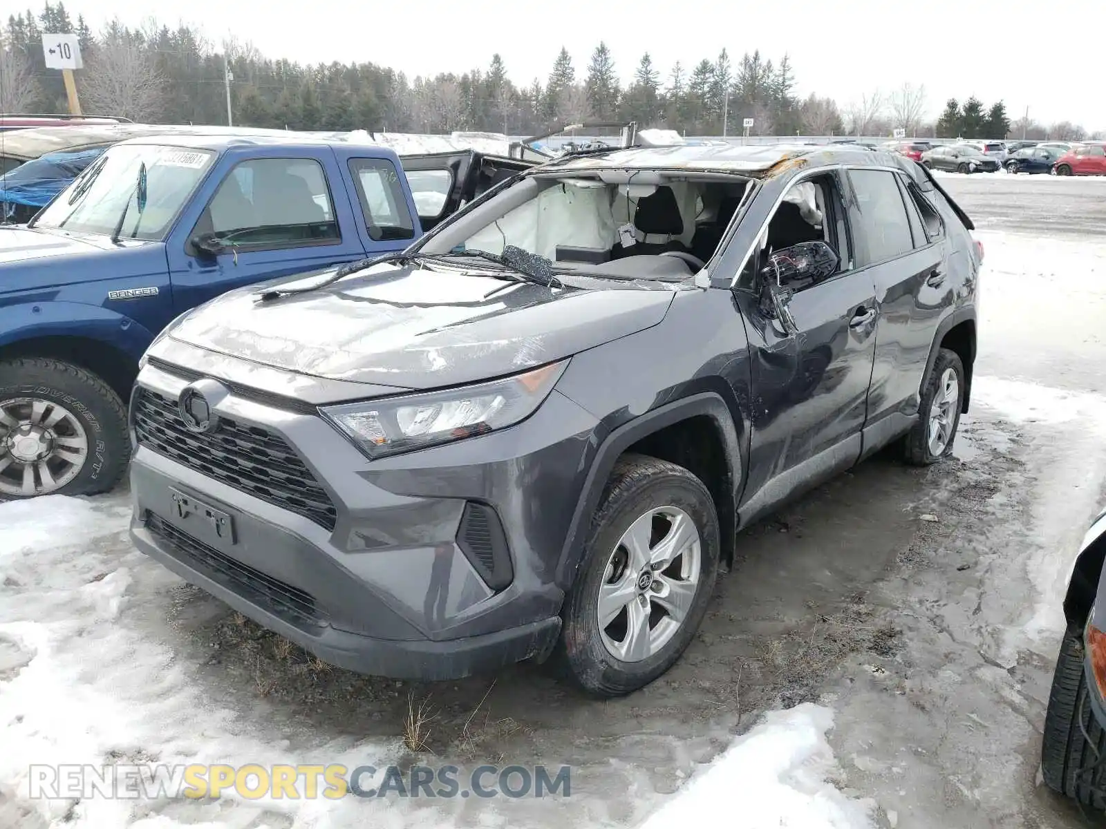 2 Photograph of a damaged car 2T3B1RFV3KW008363 TOYOTA RAV4 2019