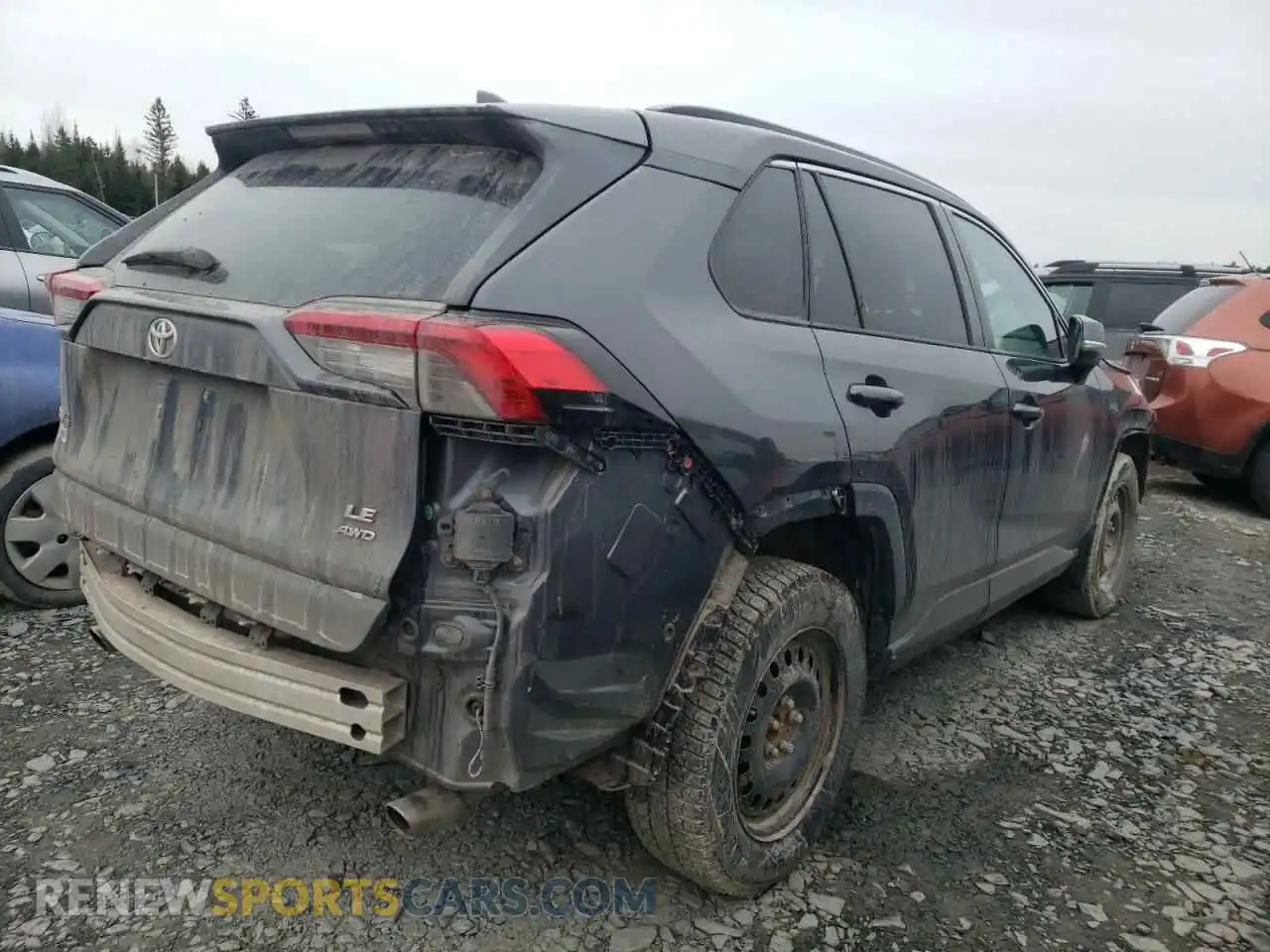 3 Photograph of a damaged car 2T3B1RFV5KW047519 TOYOTA RAV4 2019