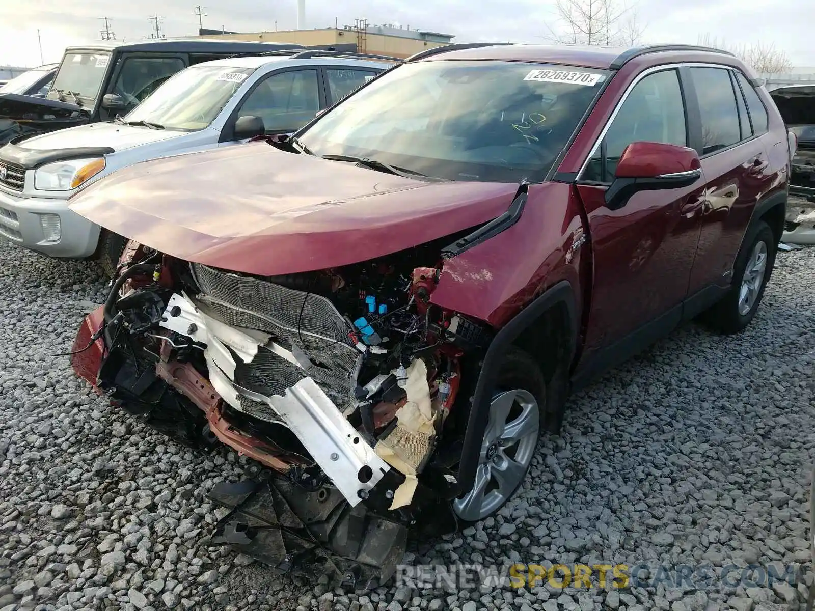 2 Photograph of a damaged car 2T3BWRFV2KW032574 TOYOTA RAV4 2019