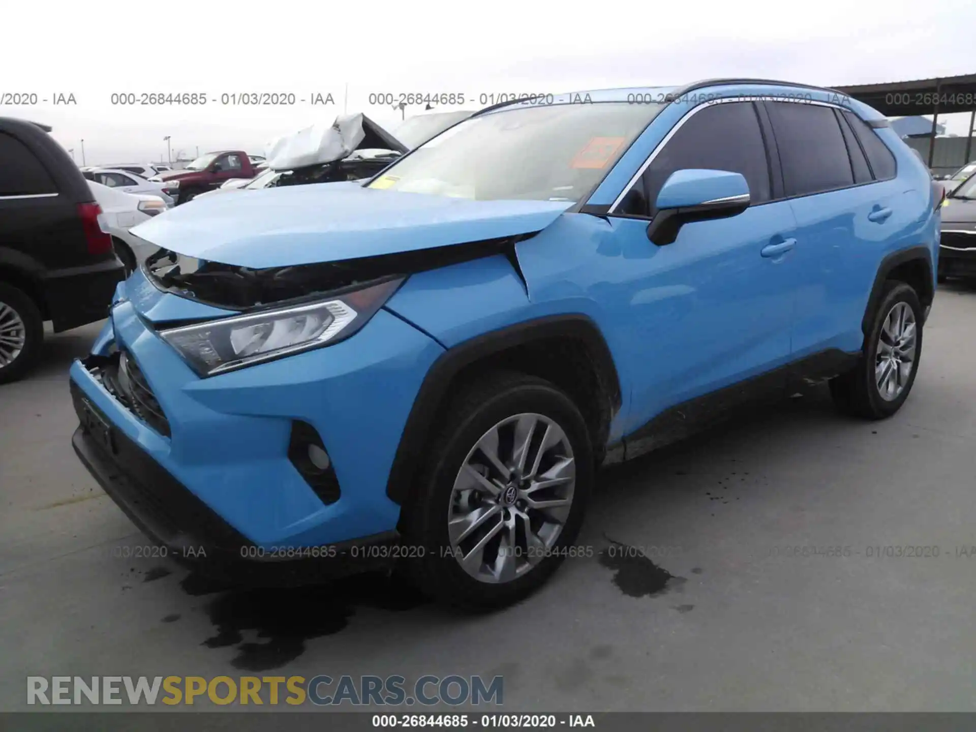 2 Photograph of a damaged car 2T3C1RFV0KC020637 TOYOTA RAV4 2019