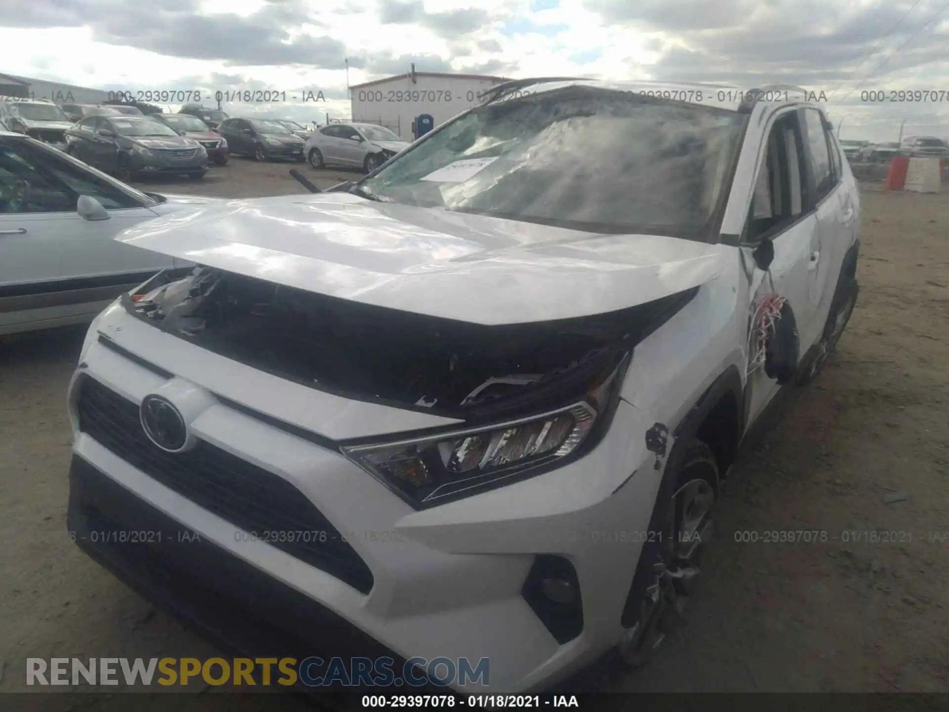 2 Photograph of a damaged car 2T3C1RFV9KC018773 TOYOTA RAV4 2019